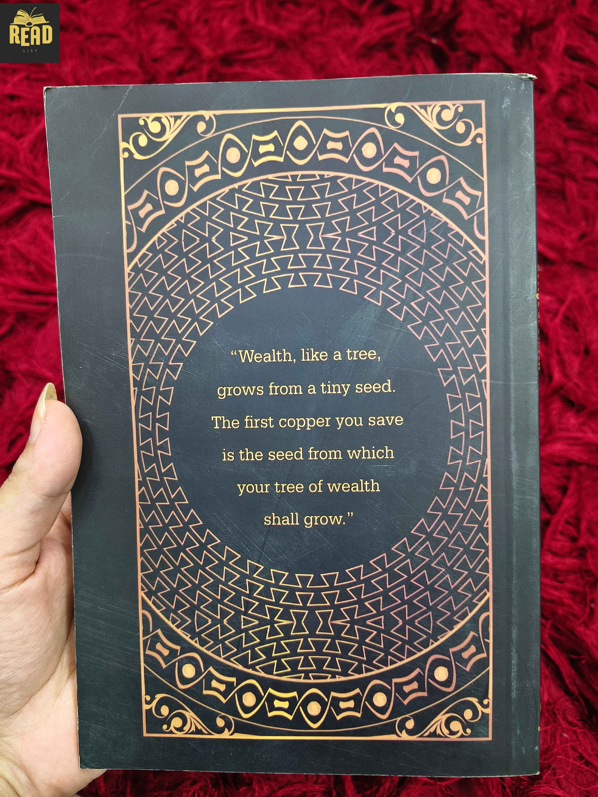 The Richest Man in Babylon by George S. Clason book back cover