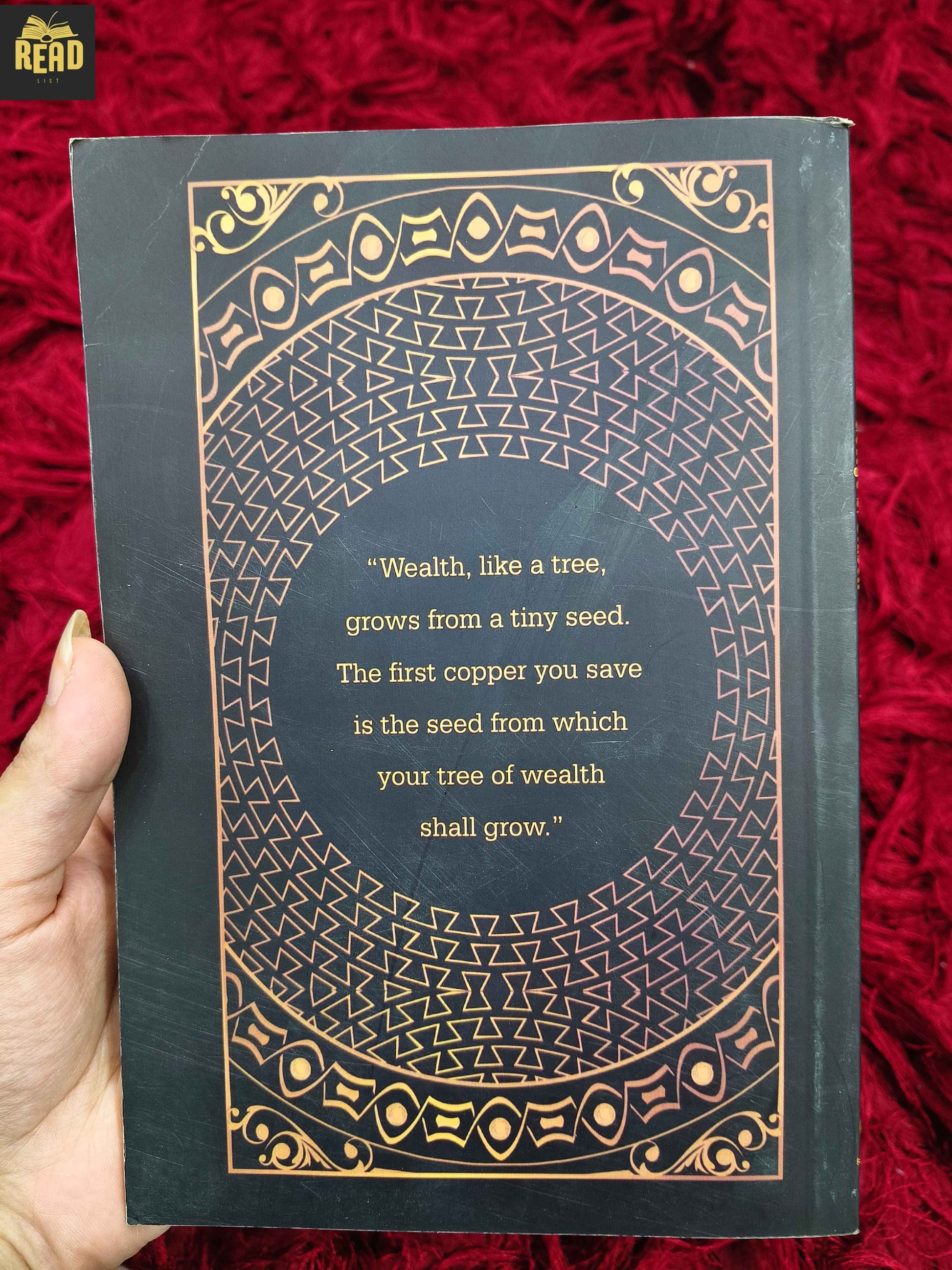 The Richest Man in Babylon by George S. Clason book back cover