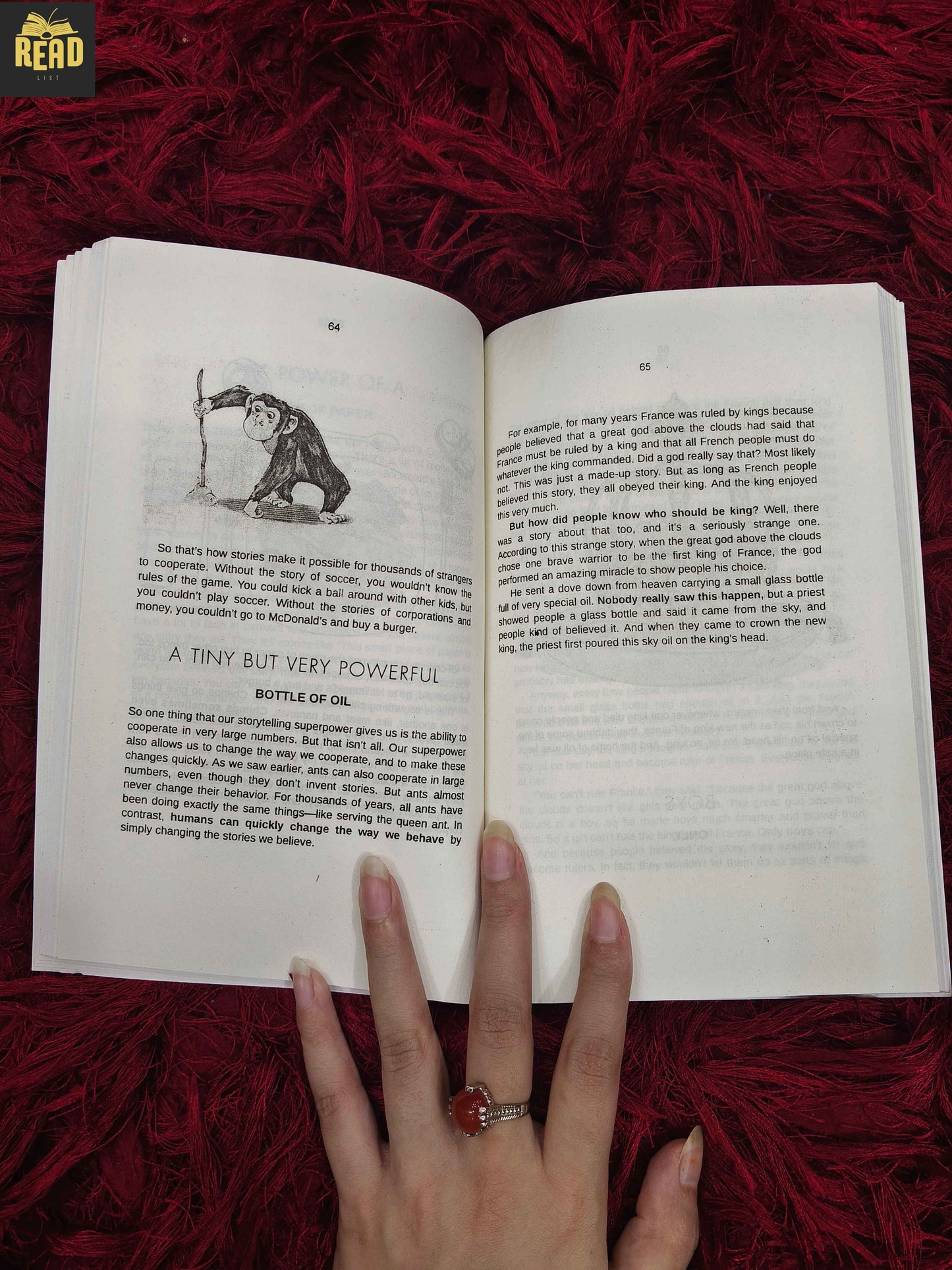 Inside pages of Unstoppable Us by Yuval Noah Harari