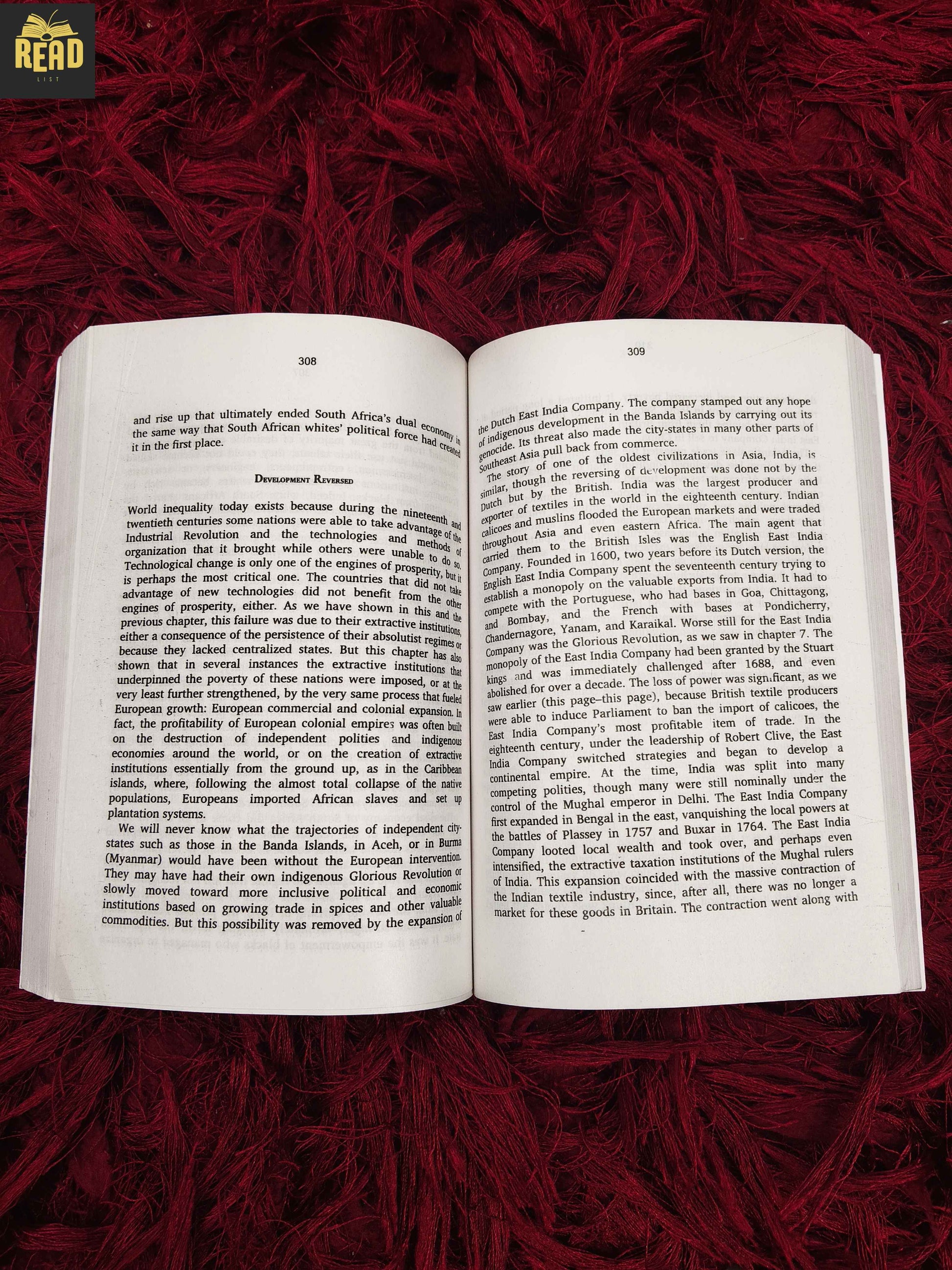 Why Nations Fail by Daron Acemoglu and James Robinson book inside pages
