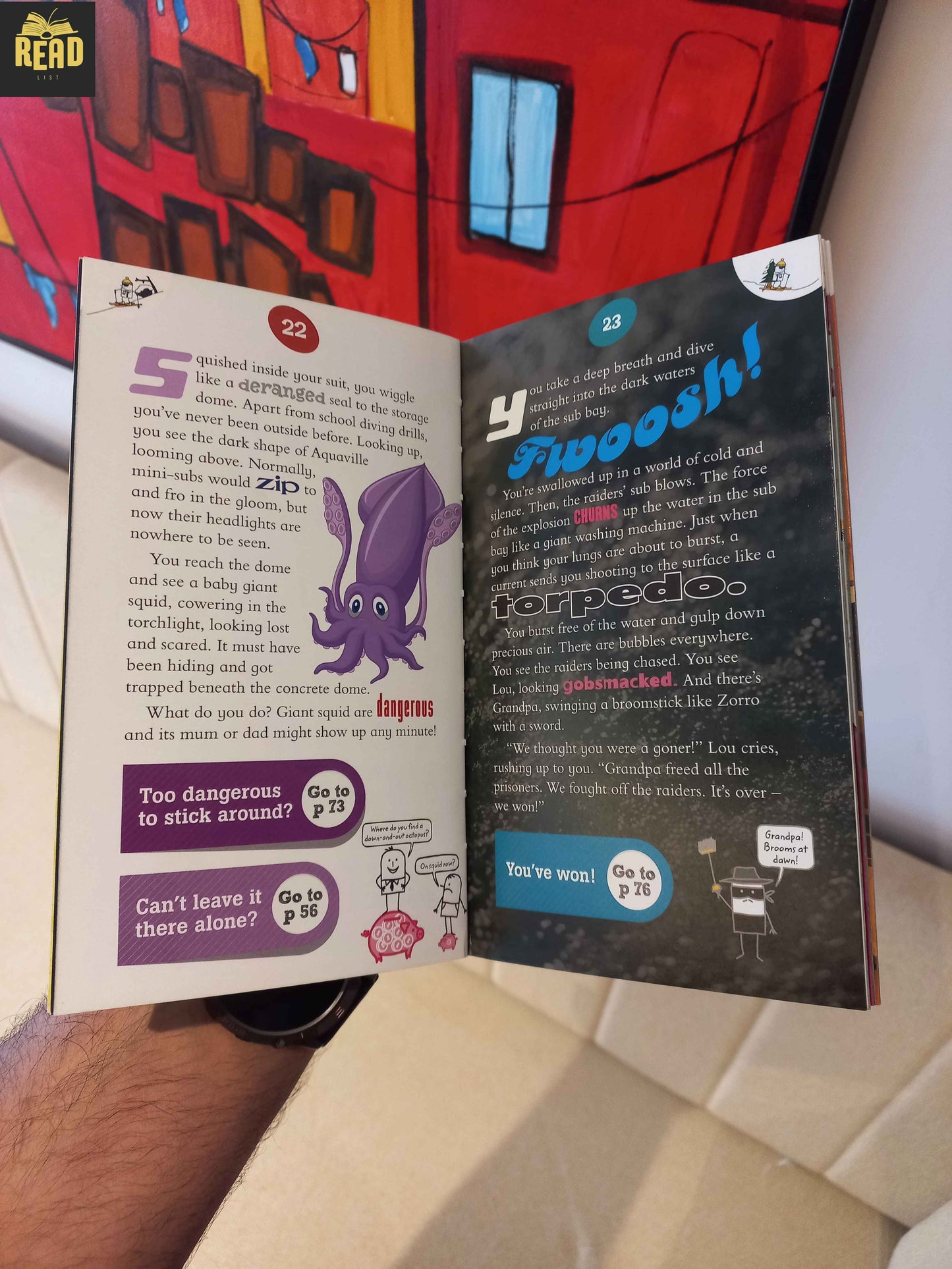 Saving the Deep-Sea City by Peter Rees children's book inside pages