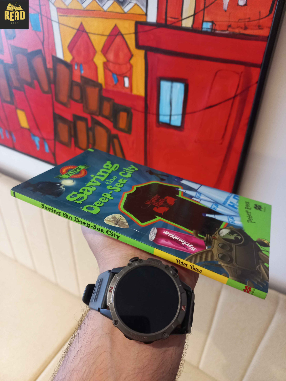 Saving the Deep-Sea City by Peter Rees children's book spine