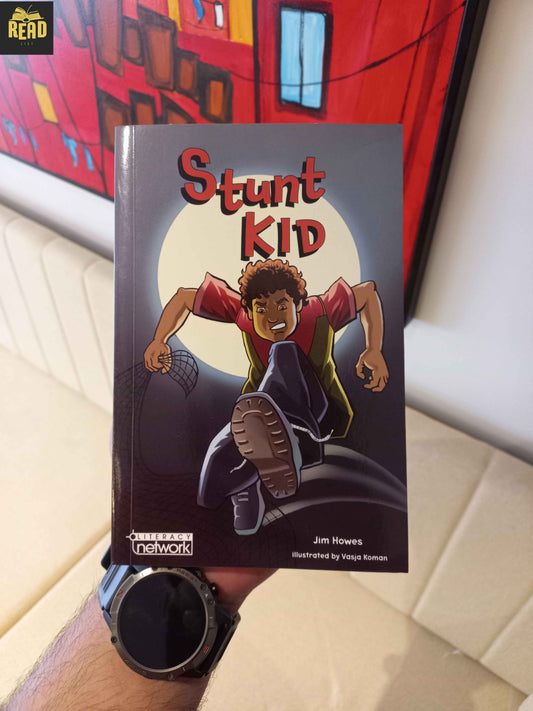Stunt Kid by Jim Howes children's book front cover
