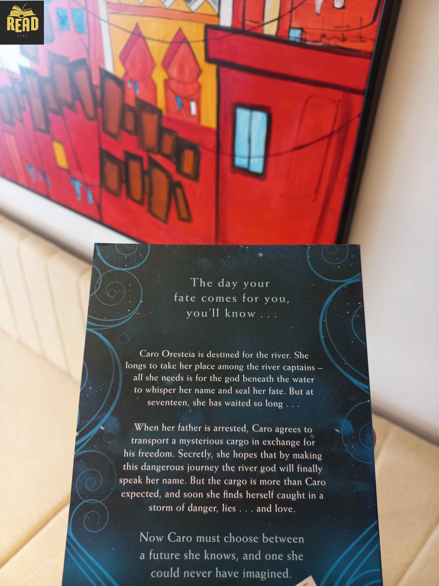 Song of the Current by Sarah Tolcser YA fantasy book back cover