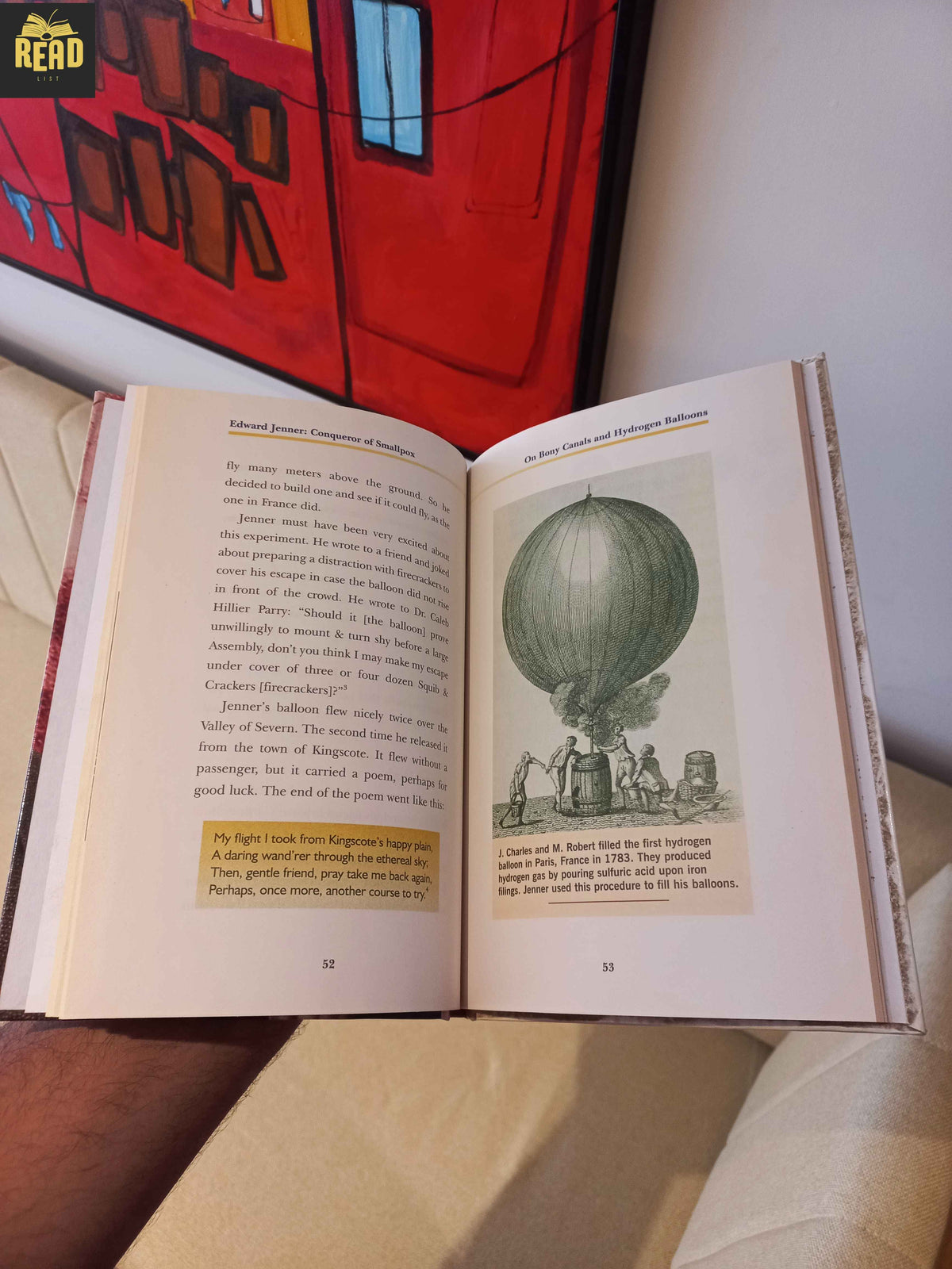Edward Jenner Conqueror of Smallpox hardcover book inside pages