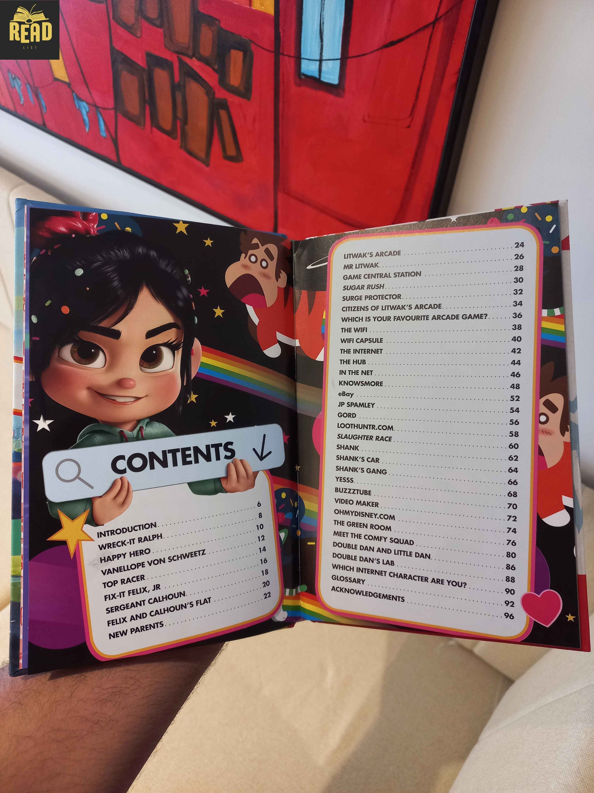 Ralph Breaks the Internet The Official Guide Disney book inside pages
