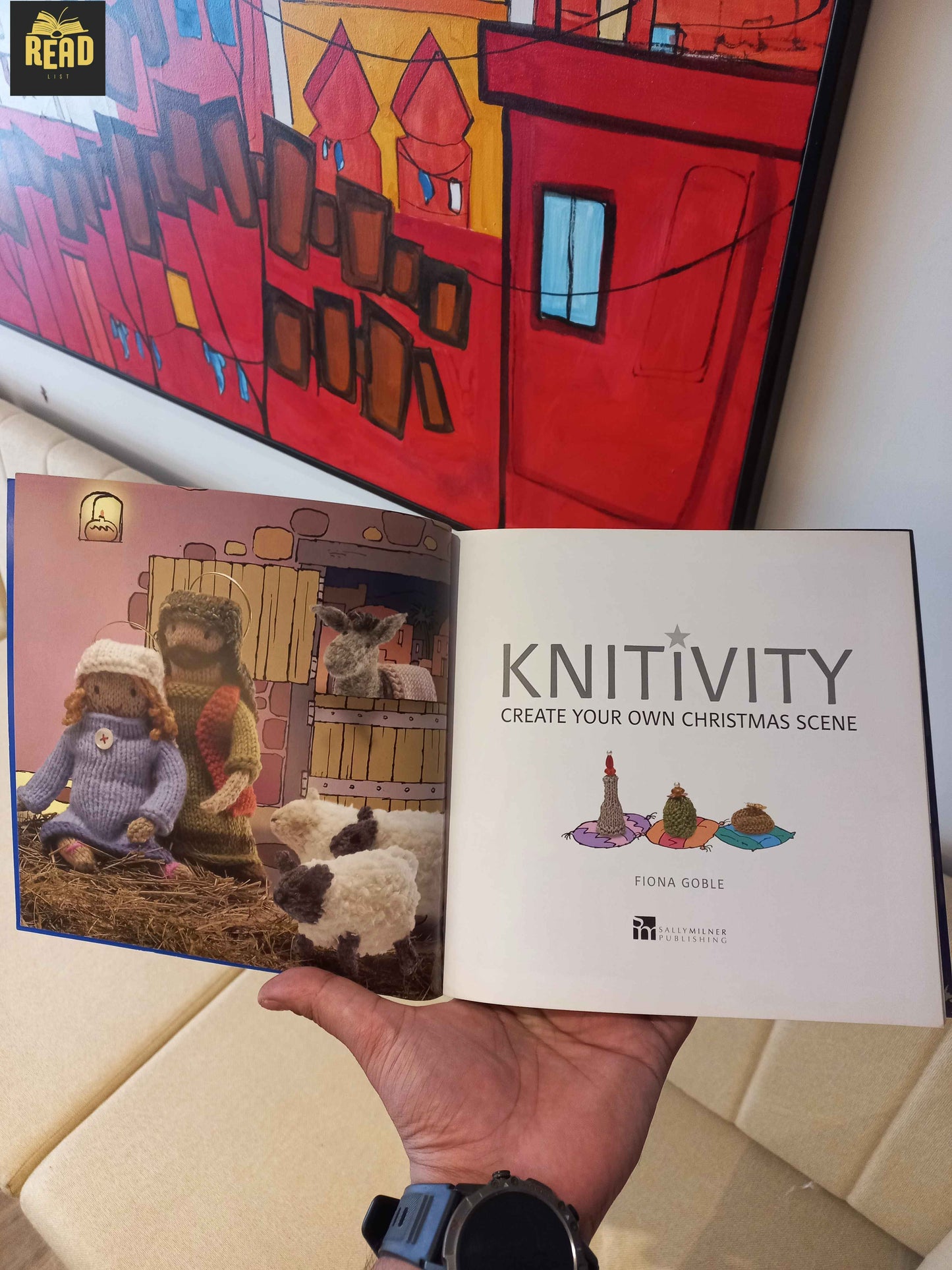 Knitivity Create Your Own Christmas Scene kids activity book inside pages