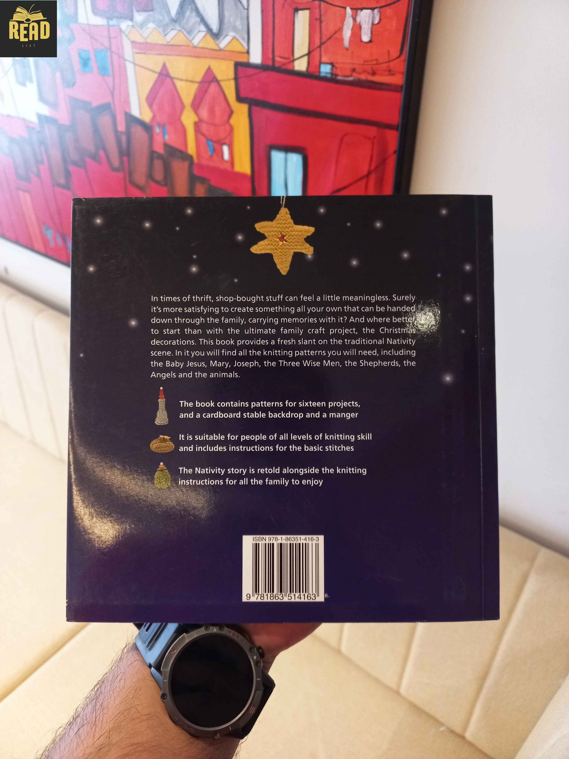 Knitivity Create Your Own Christmas Scene kids activity book back cover