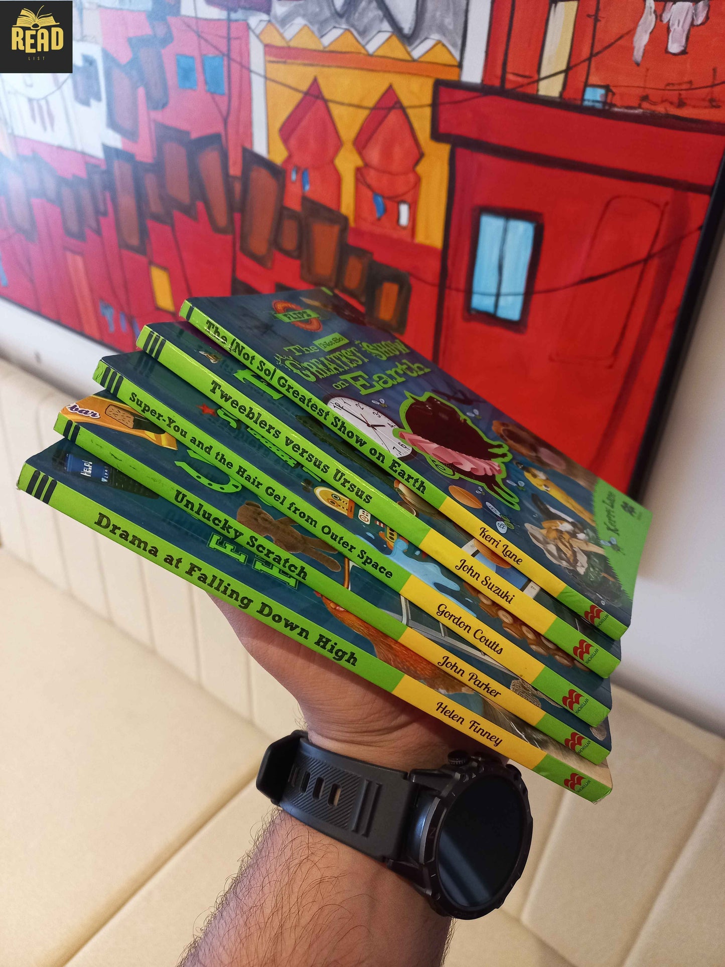 Sprints Flips children's adventure books spines