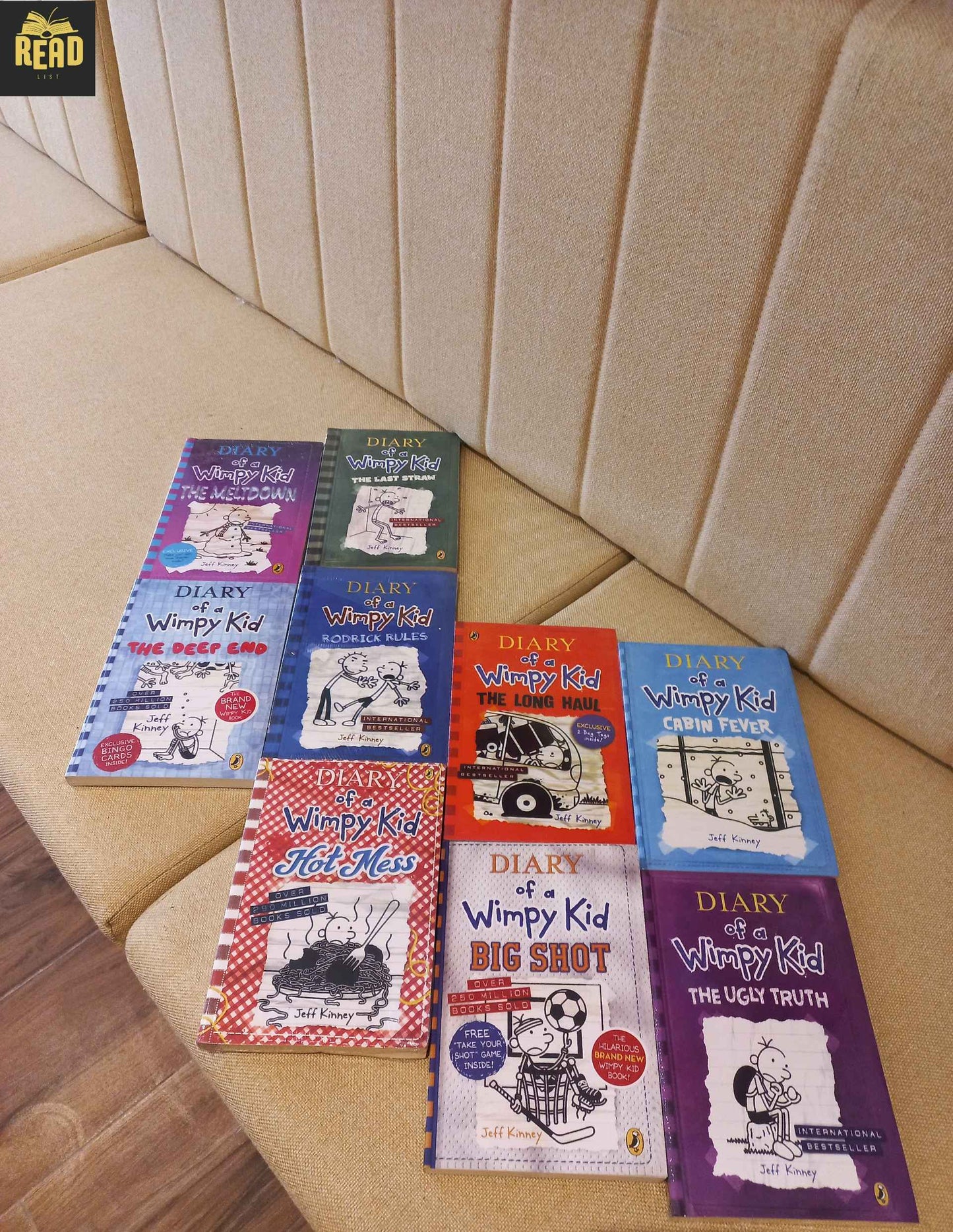 Diary of a Wimpy Kid 9 book collection box set by Jeff Kinney front cover