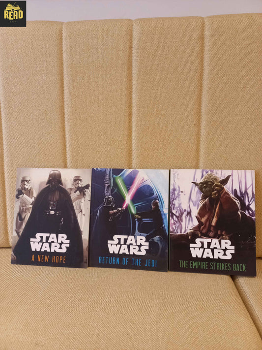 Star Wars Original Trilogy 3 book set A New Hope Empire Strikes Back Return of the Jedi front covers