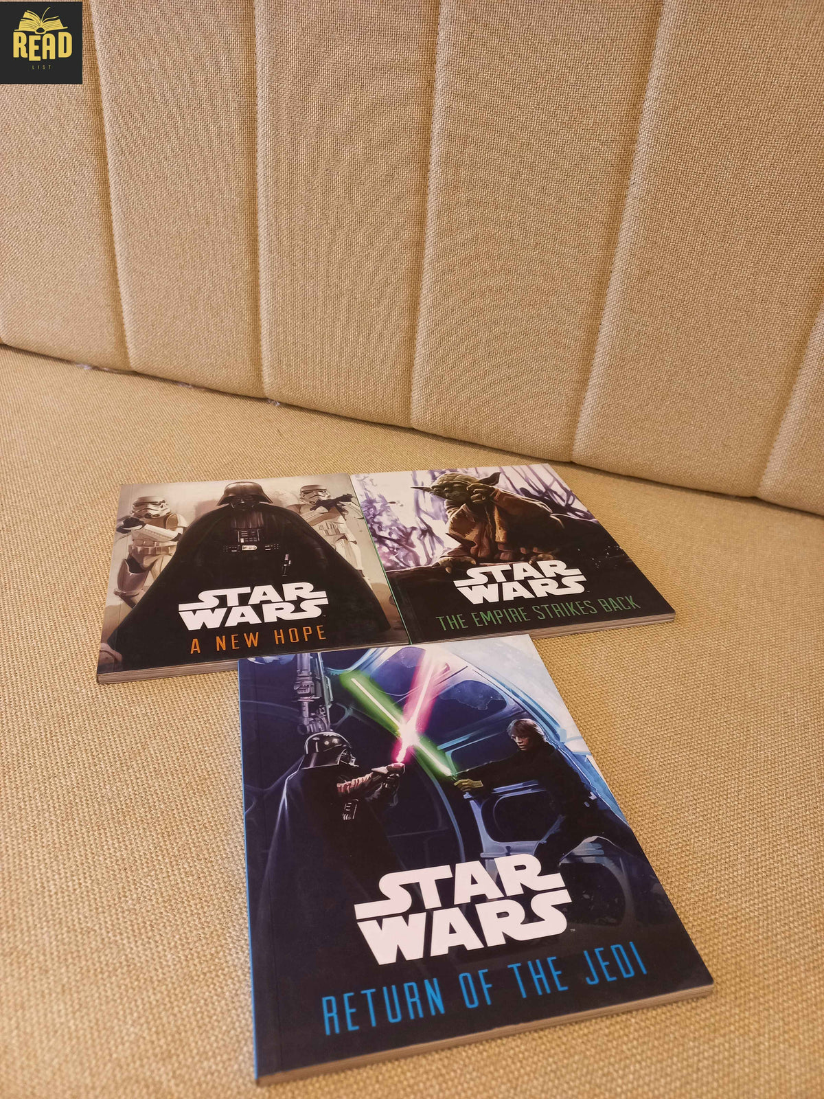 Star Wars Original Trilogy 3 book set A New Hope Empire Strikes Back Return of the Jedi front covers