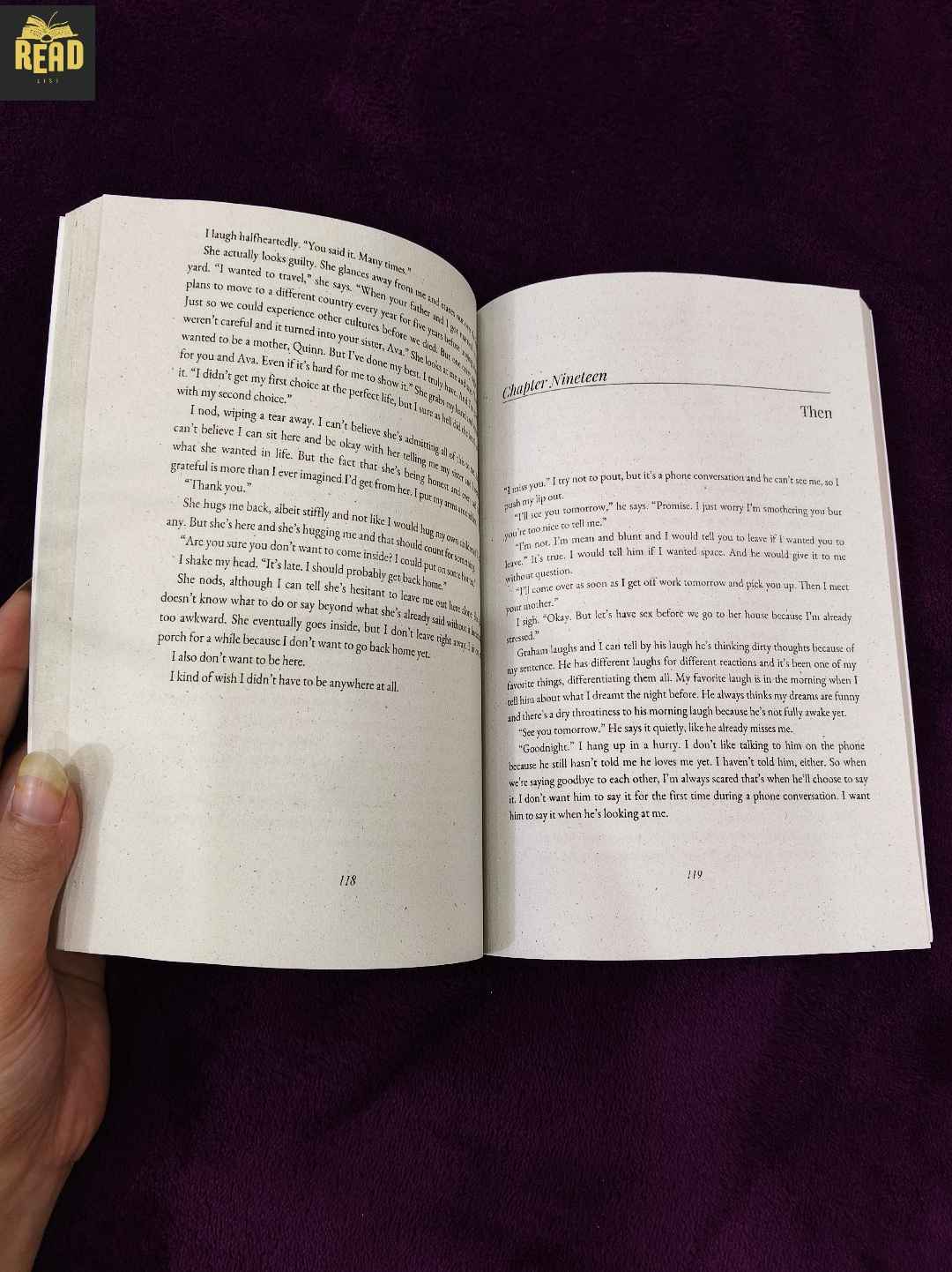 All Your Perfects by Colleen Hoover romance novel inside pages