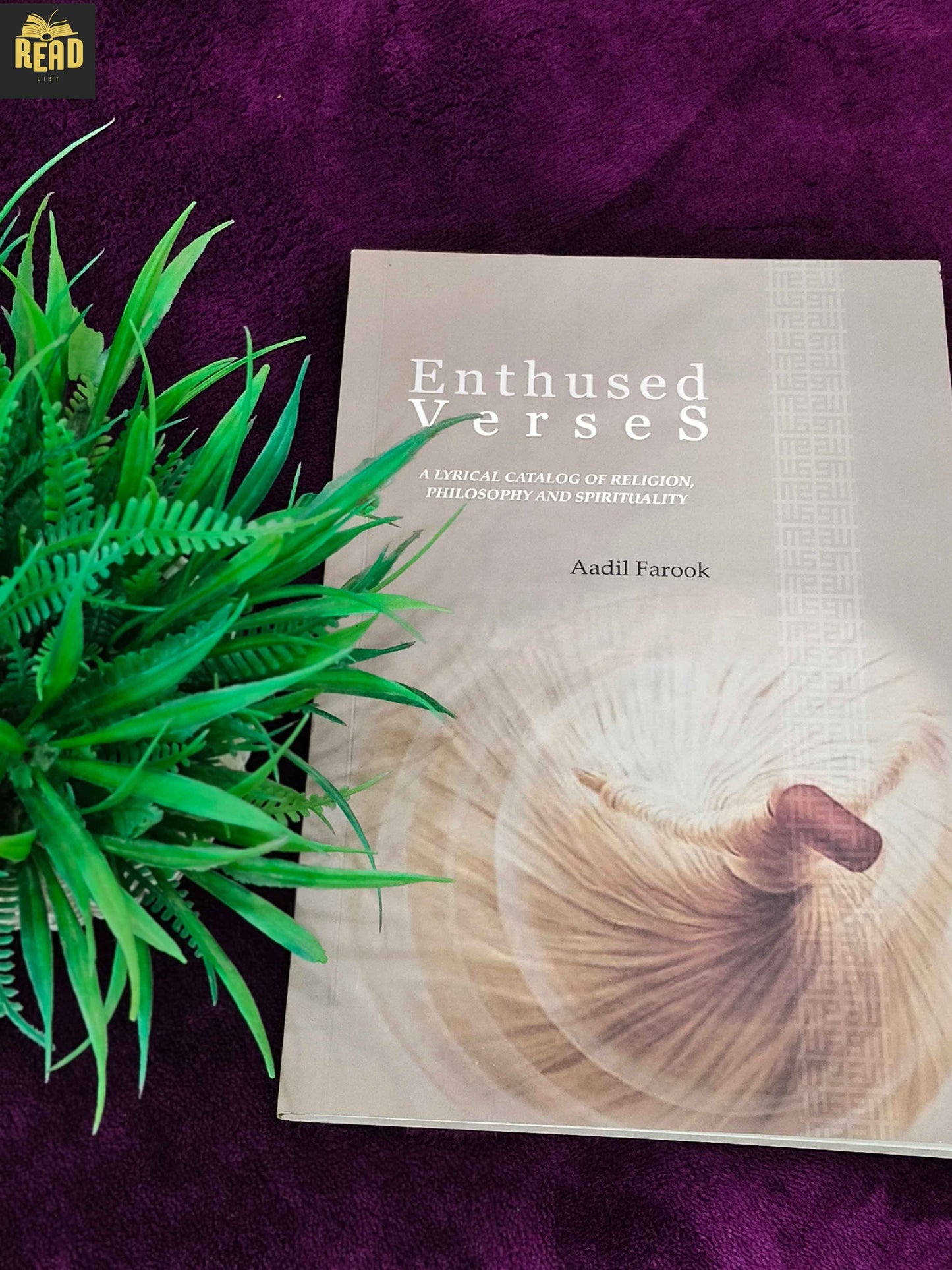 Enthused Verses by Aadil Farook poetry book front cover