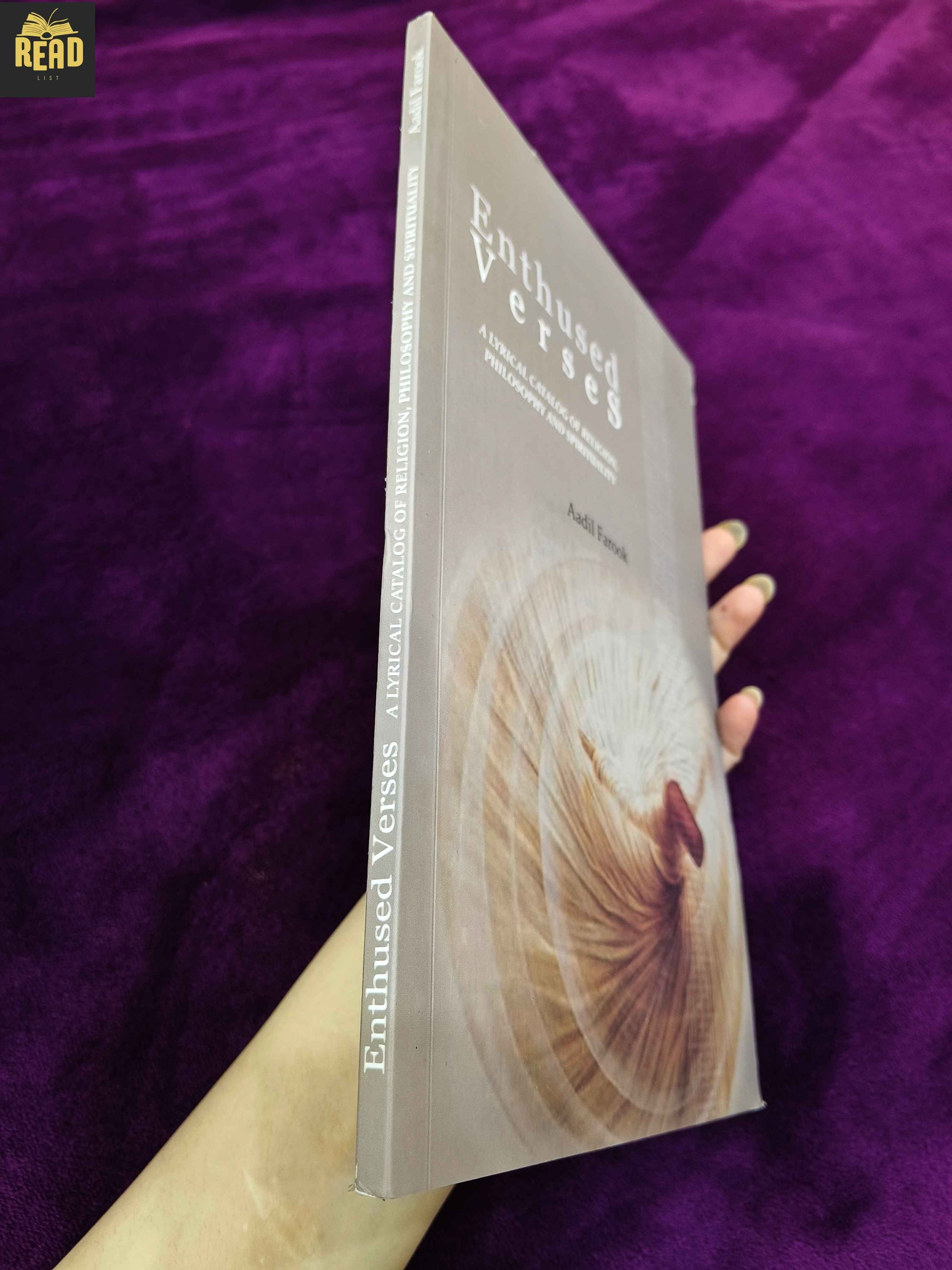 Enthused Verses by Aadil Farook book spine
