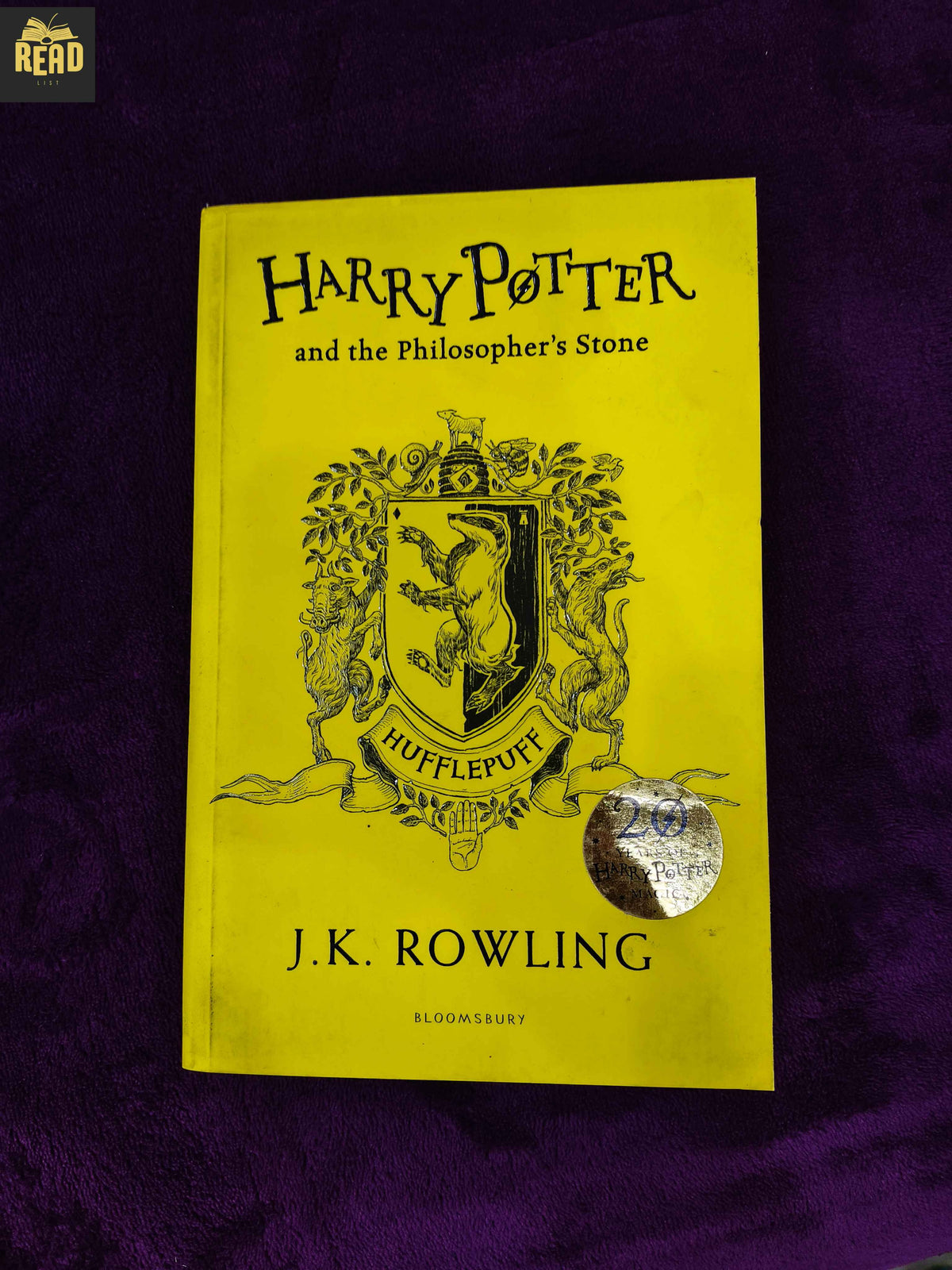 Harry Potter and the Philosophers Stone by JK Rowling fantasy book front cover