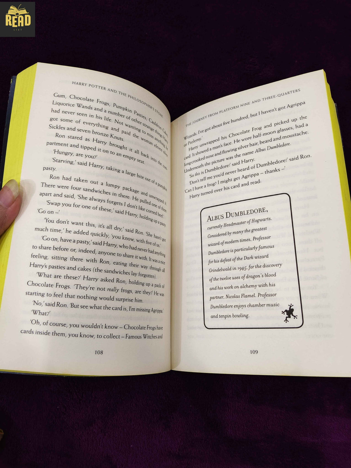 Harry Potter and the Philosophers Stone by JK Rowling book inside pages