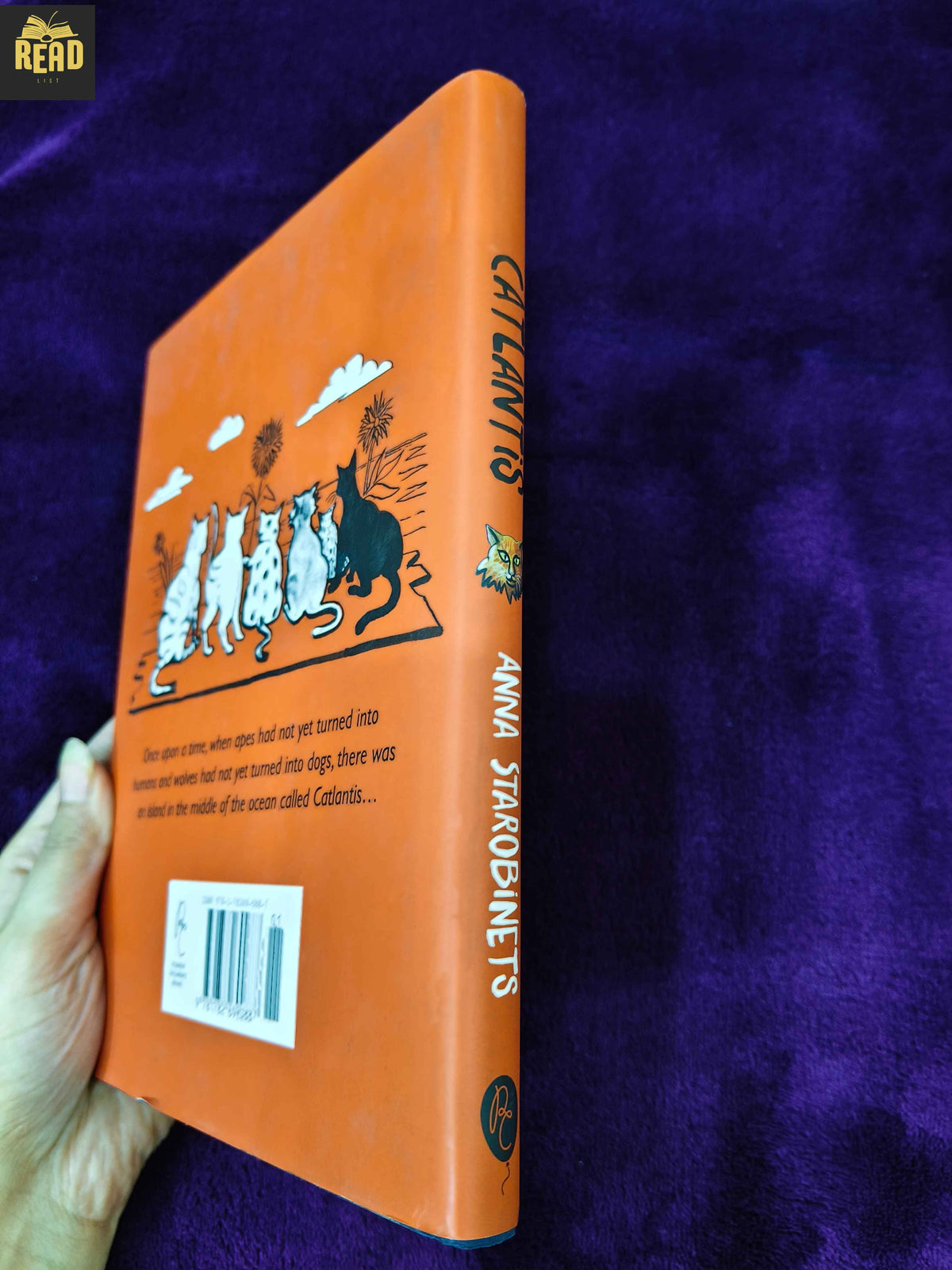 Catlantis by Anna Starobinets children's book spine