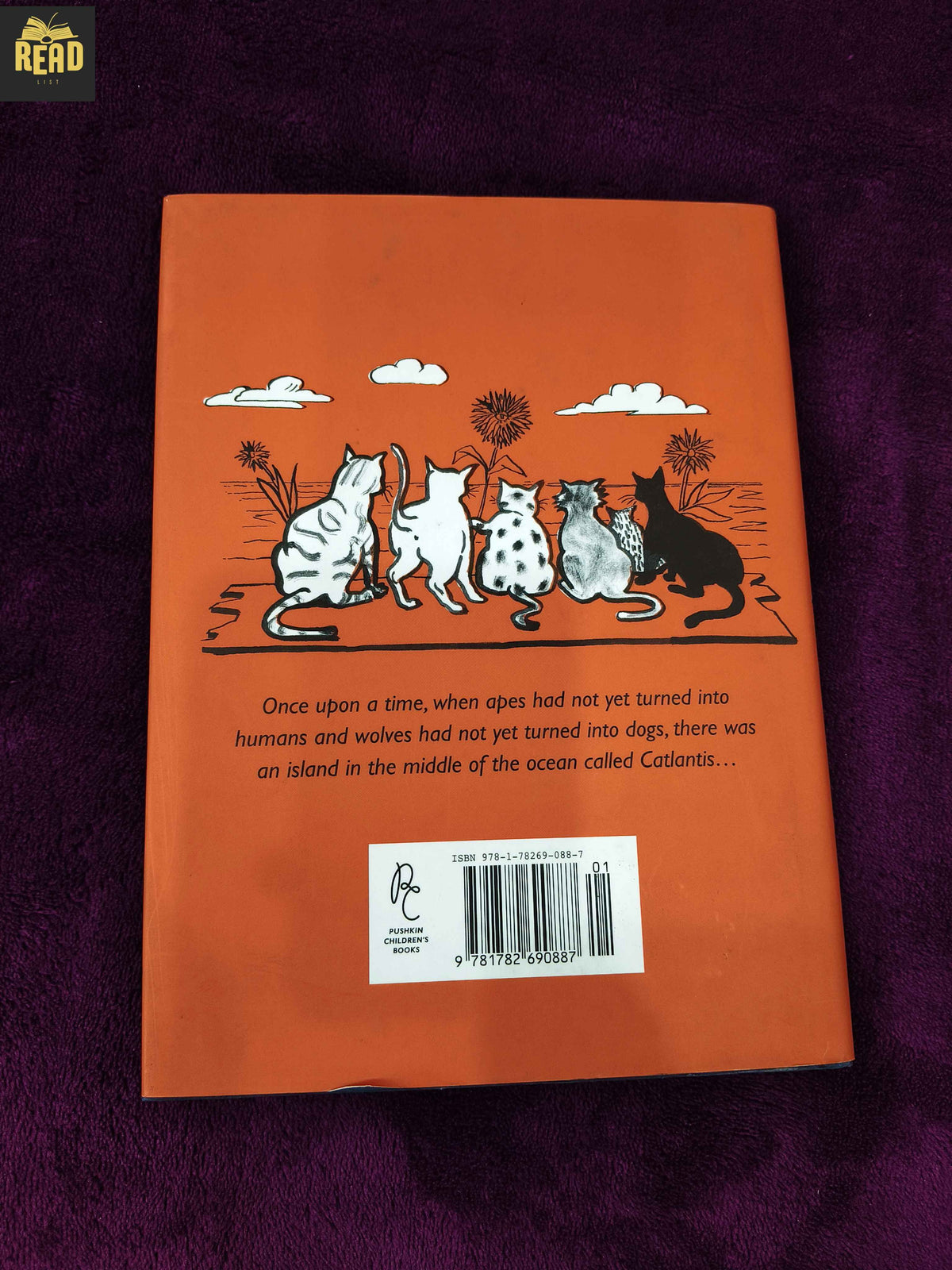 Catlantis by Anna Starobinets children's fantasy book back cover