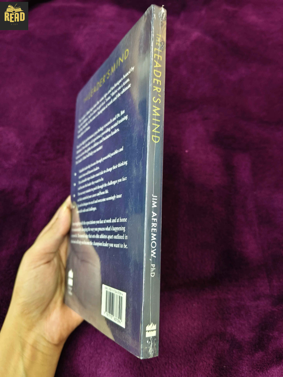 The Leader's Mind by Jim Afremow book spine