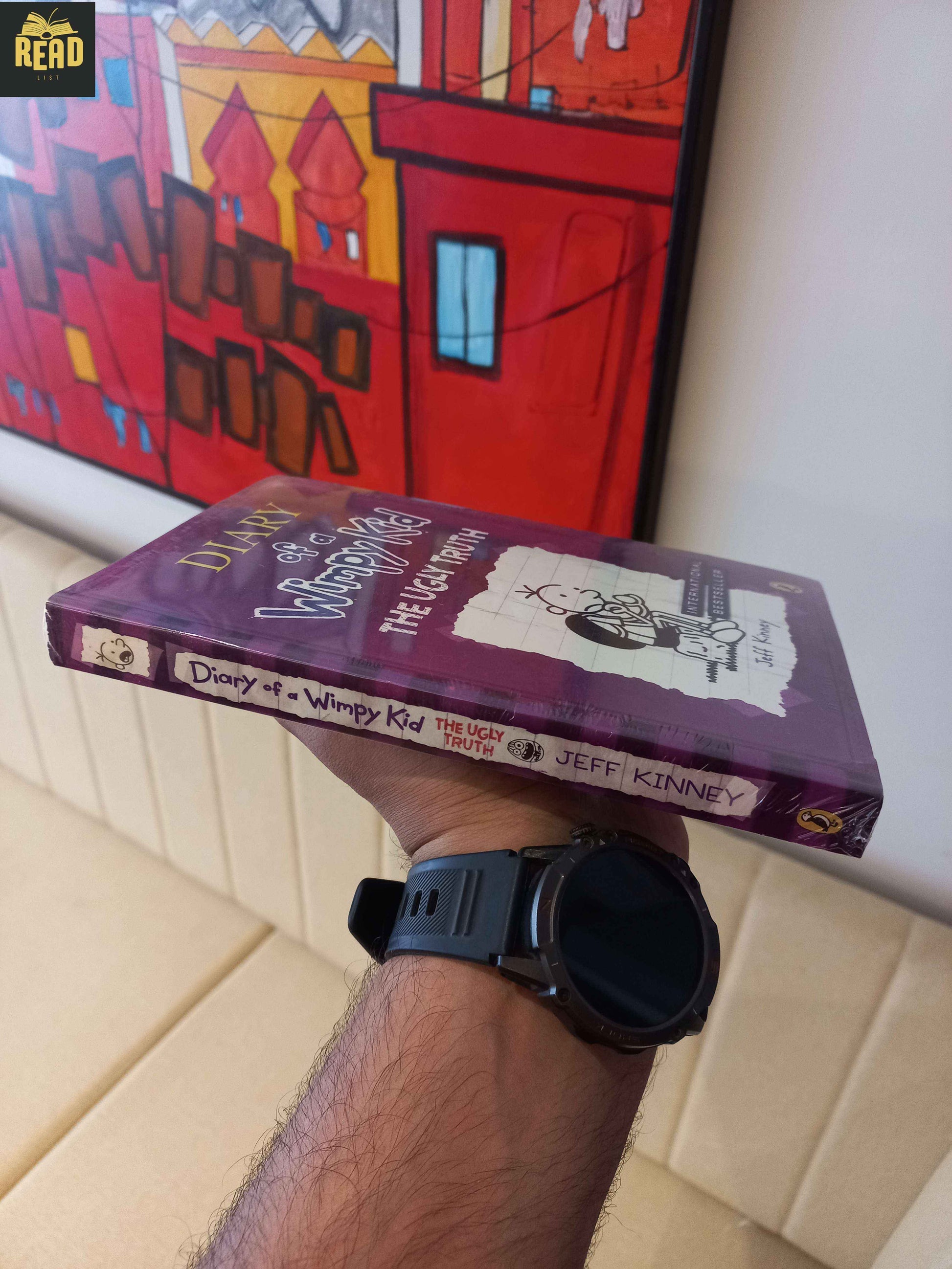 Diary of a Wimpy Kid The Ugly Truth by Jeff Kinney book spine