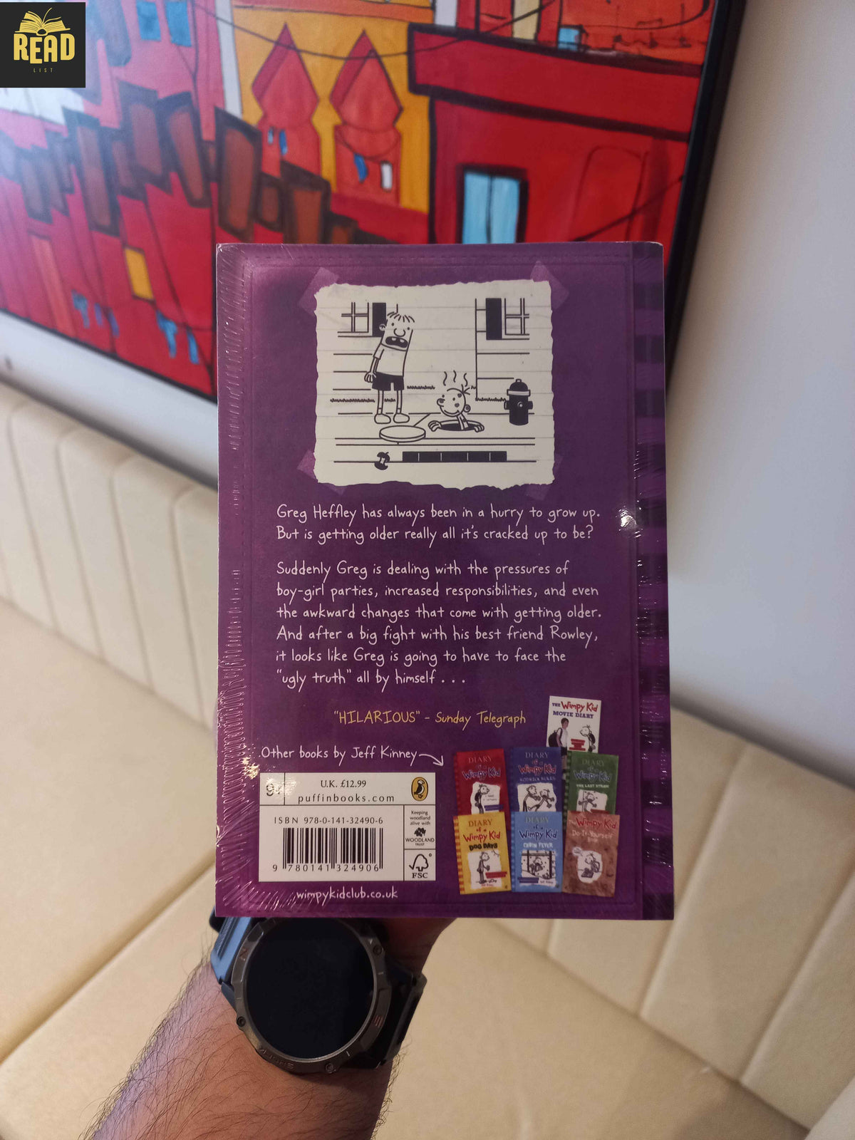 Diary of a Wimpy Kid The Ugly Truth by Jeff Kinney book back cover