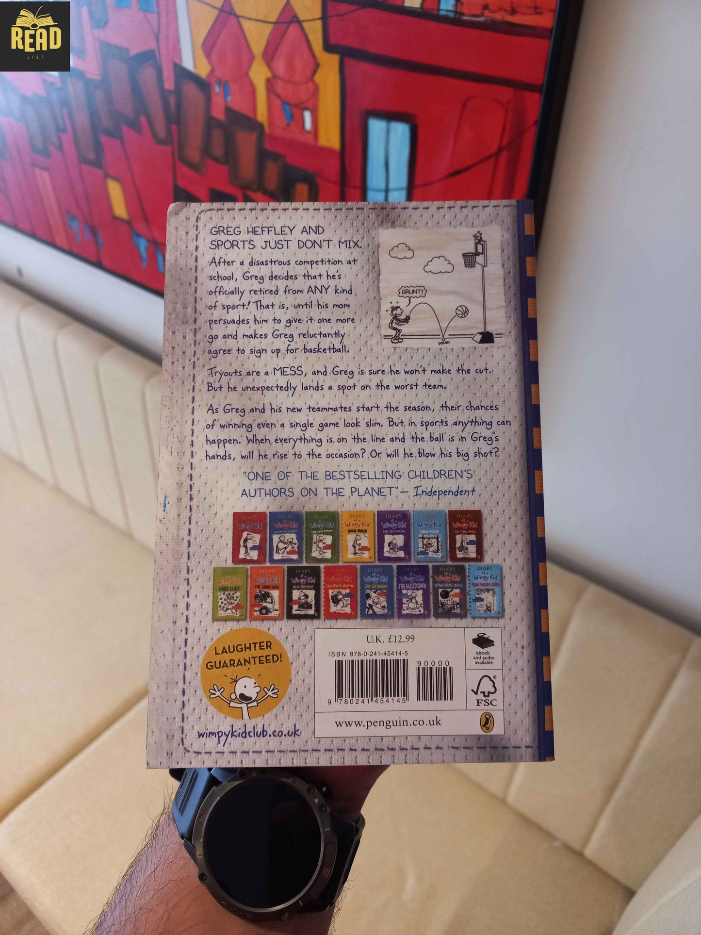 Diary of a Wimpy Kid Big Shot by Jeff Kinney back cover