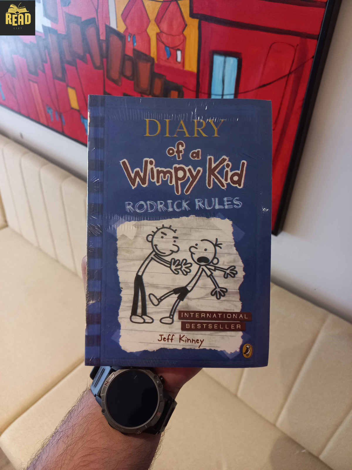 Diary of a Wimpy Kid Rodrick Rules by Jeff Kinney book front cover