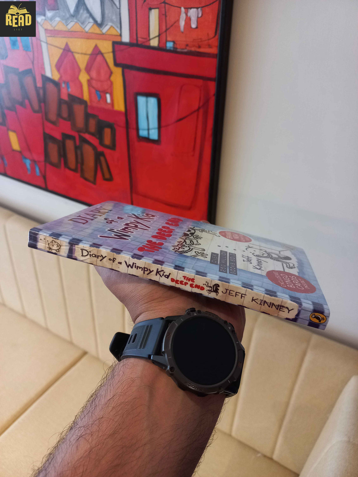 Diary of a Wimpy Kid The Deep End by Jeff Kinney book spine