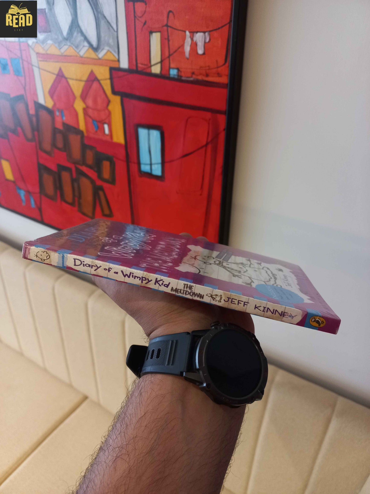 Diary of a Wimpy Kid The Meltdown by Jeff Kinney book spine