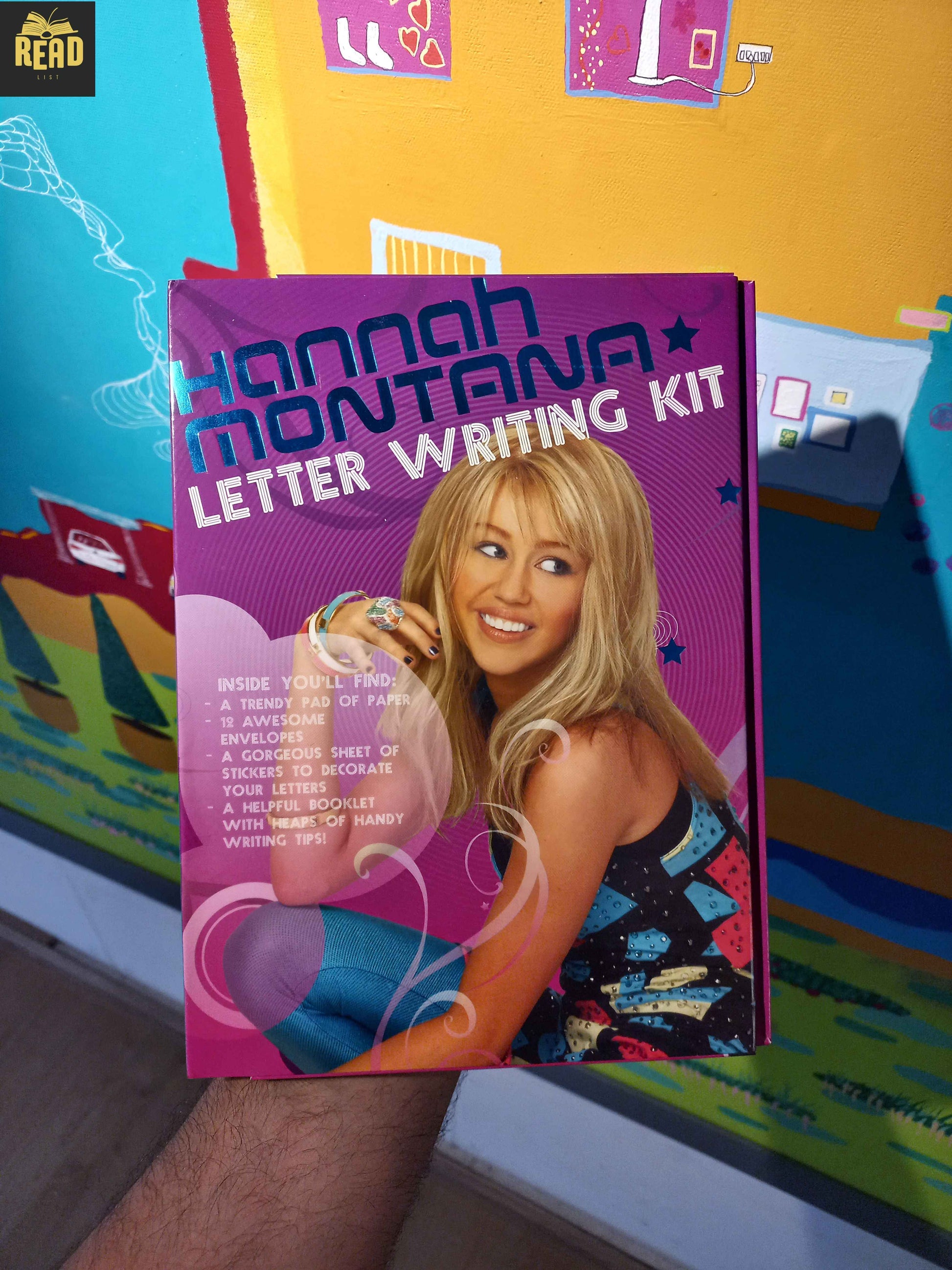 Hannah Montana Writing Kit stationery set front cover