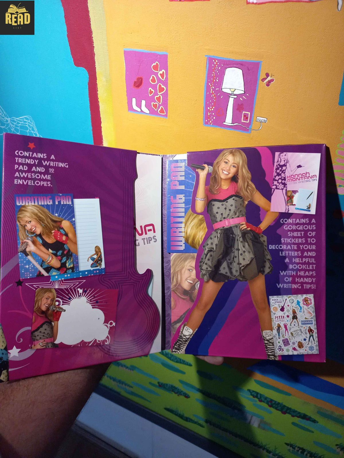 Hannah Montana Writing Kit with writing sheets envelopes stickers and helpful booklet