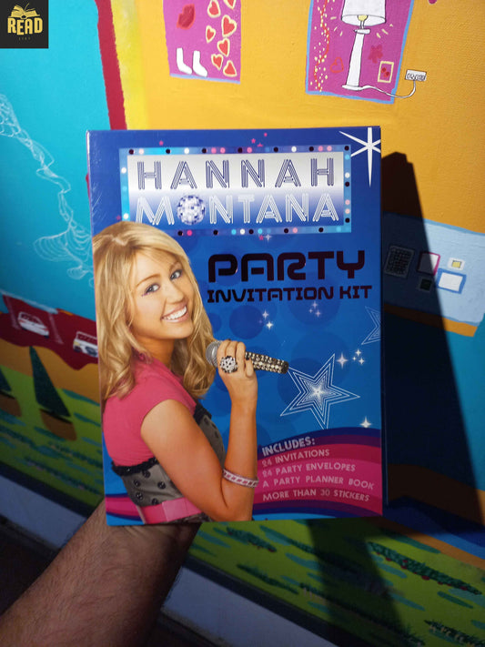Hannah Montana party invitation kit with 24 invitations, envelopes, party planner book and stickers