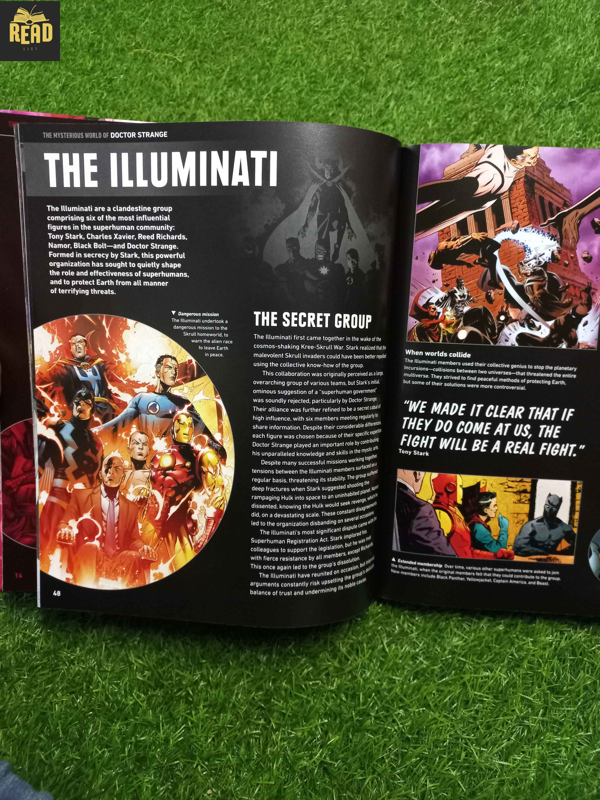 The Mysterious World of Doctor Strange DK Marvel illustrated inside pages