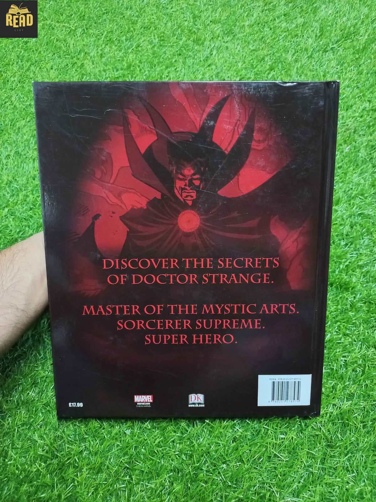 The Mysterious World of Doctor Strange DK Marvel book back cover