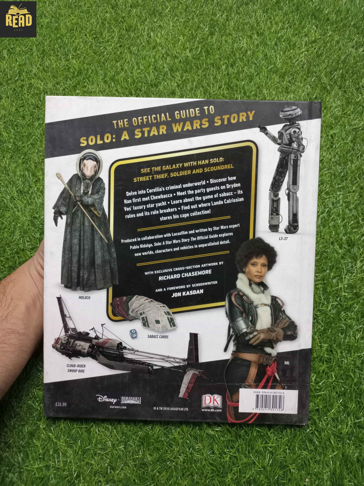 Solo A Star Wars Story The Official Guide by Pablo Hidalgo DK book back cover