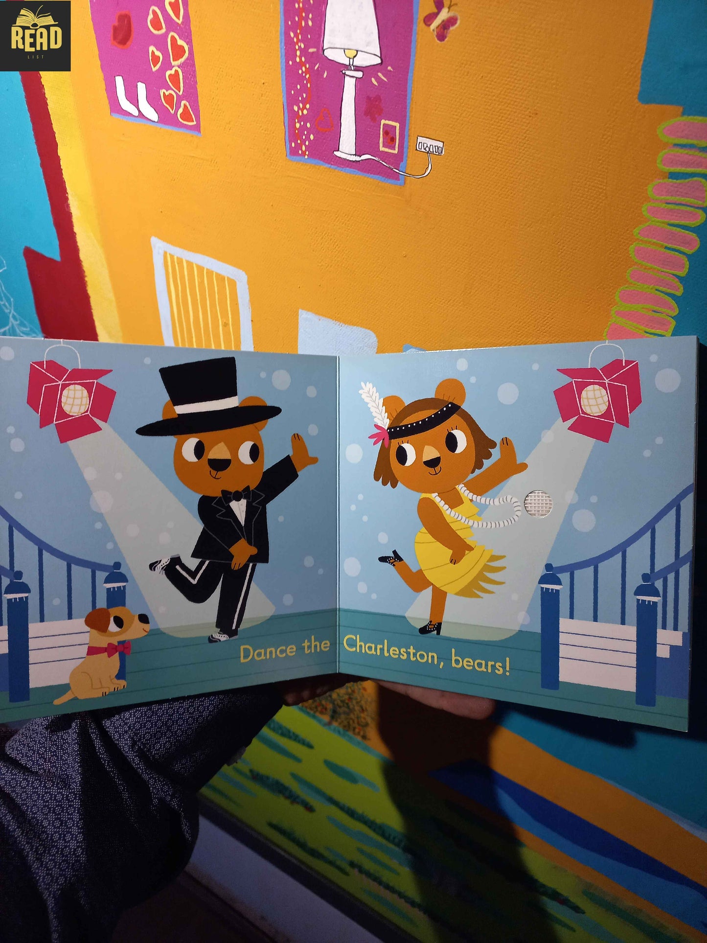 Listen to the Dance Music interactive board book with sound buttons and colourful illustrations