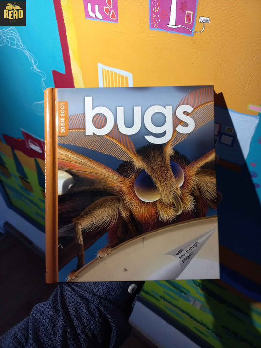 Bugs children's interactive book with see through pages