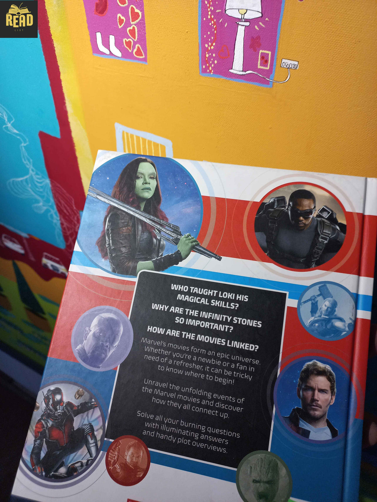 Marvel Studios All Your Questions Answered by Adam Bray DK book back cover