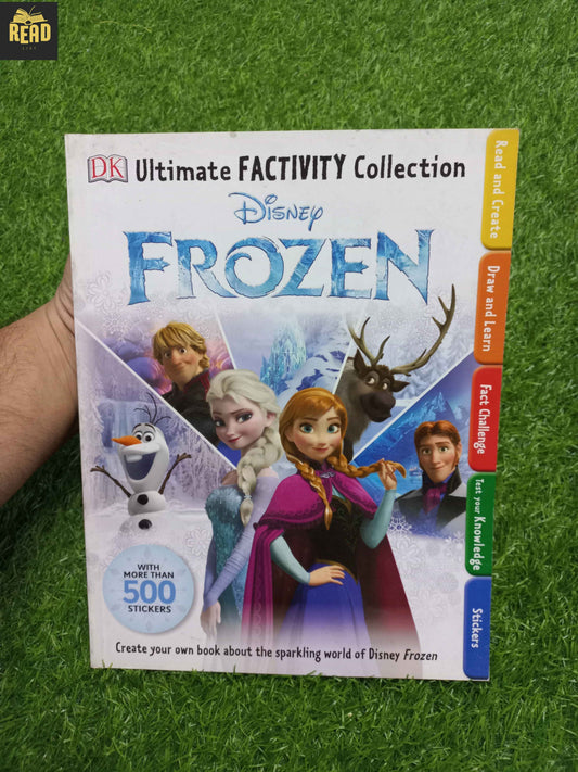 Disney Frozen Ultimate Factivity Collection DK book cover with 500 stickers