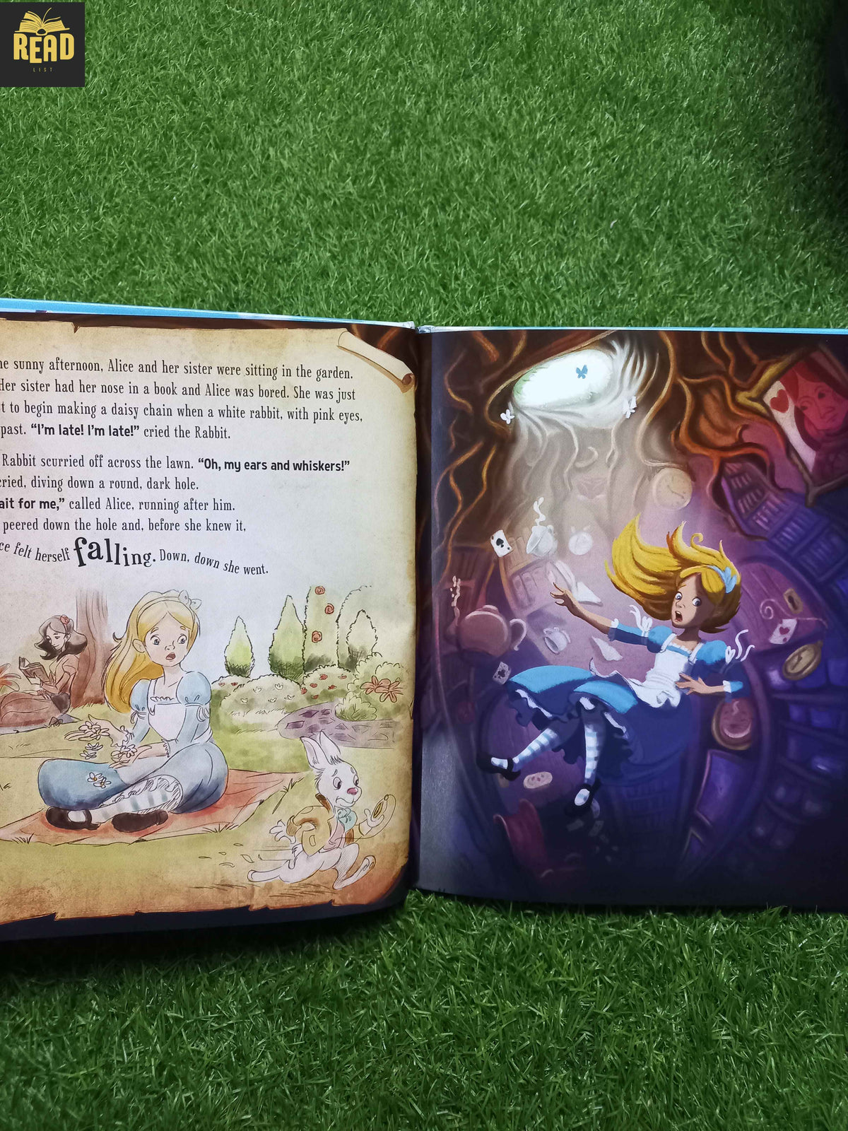 Alice in Wonderland 2 in 1 illustrated book with CD and musical retelling