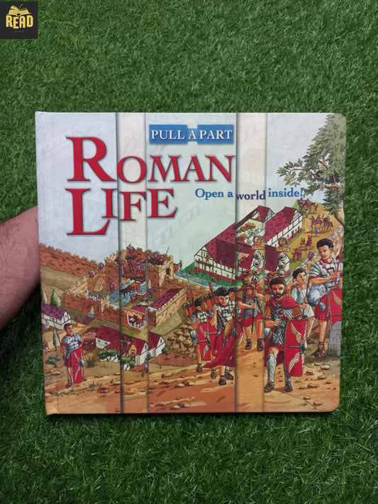 Roman Life Pull-Apart Open a World Inside children's history book cover