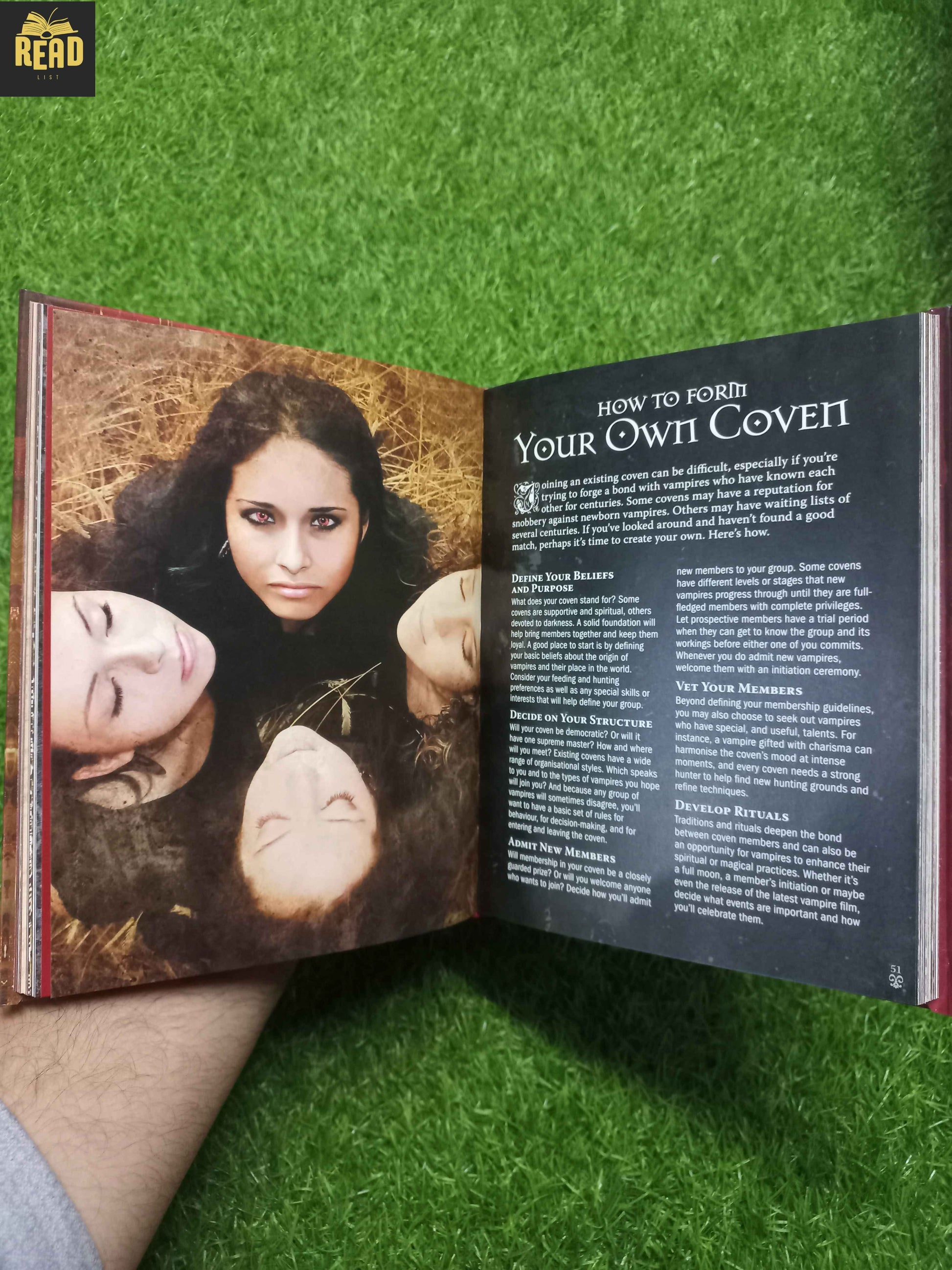 How to Be a Vampire illustrated inside pages featuring vampire facts and illustrations