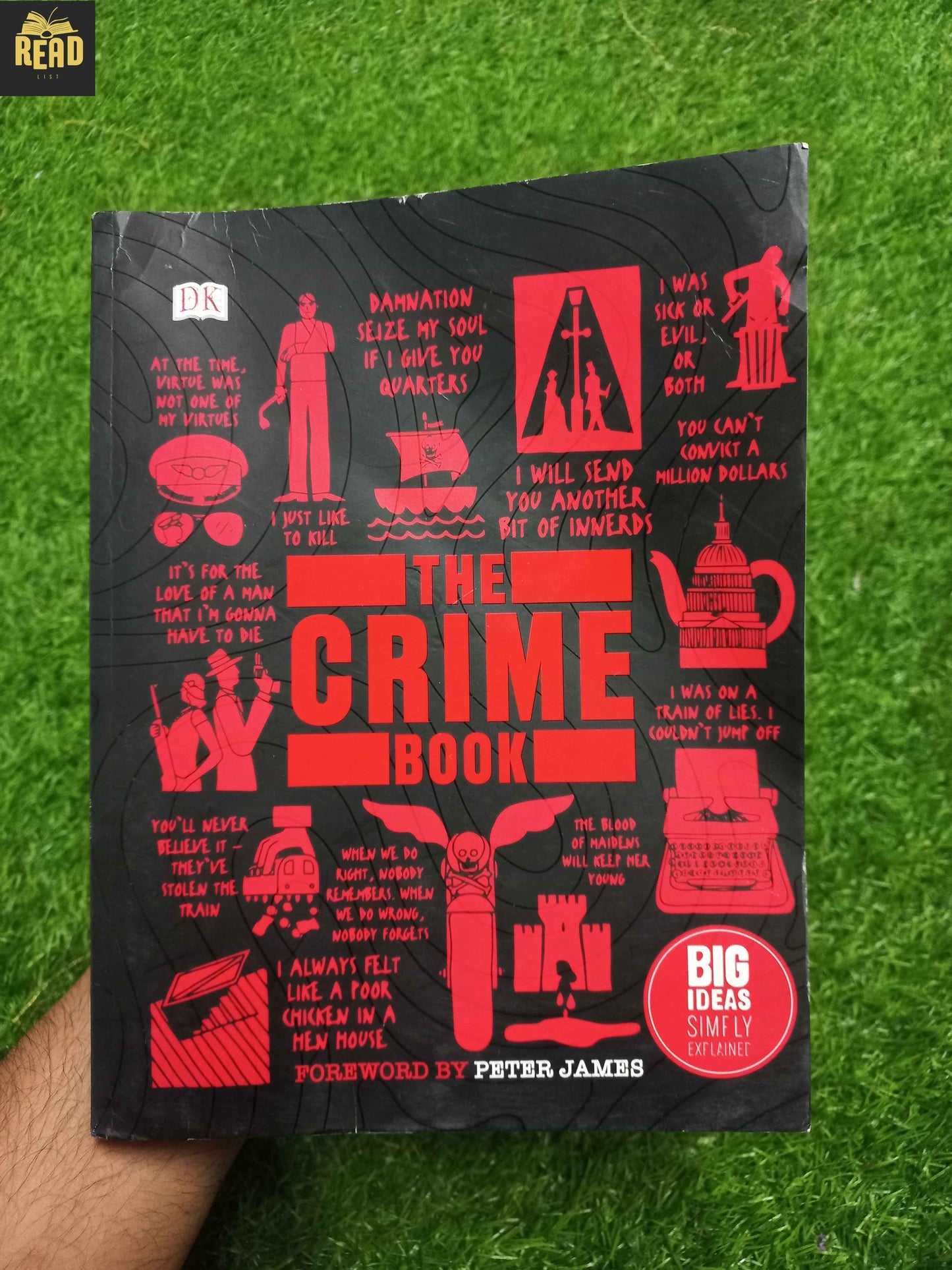 The crime Book Big Ideas Simply Explained by DK book cover