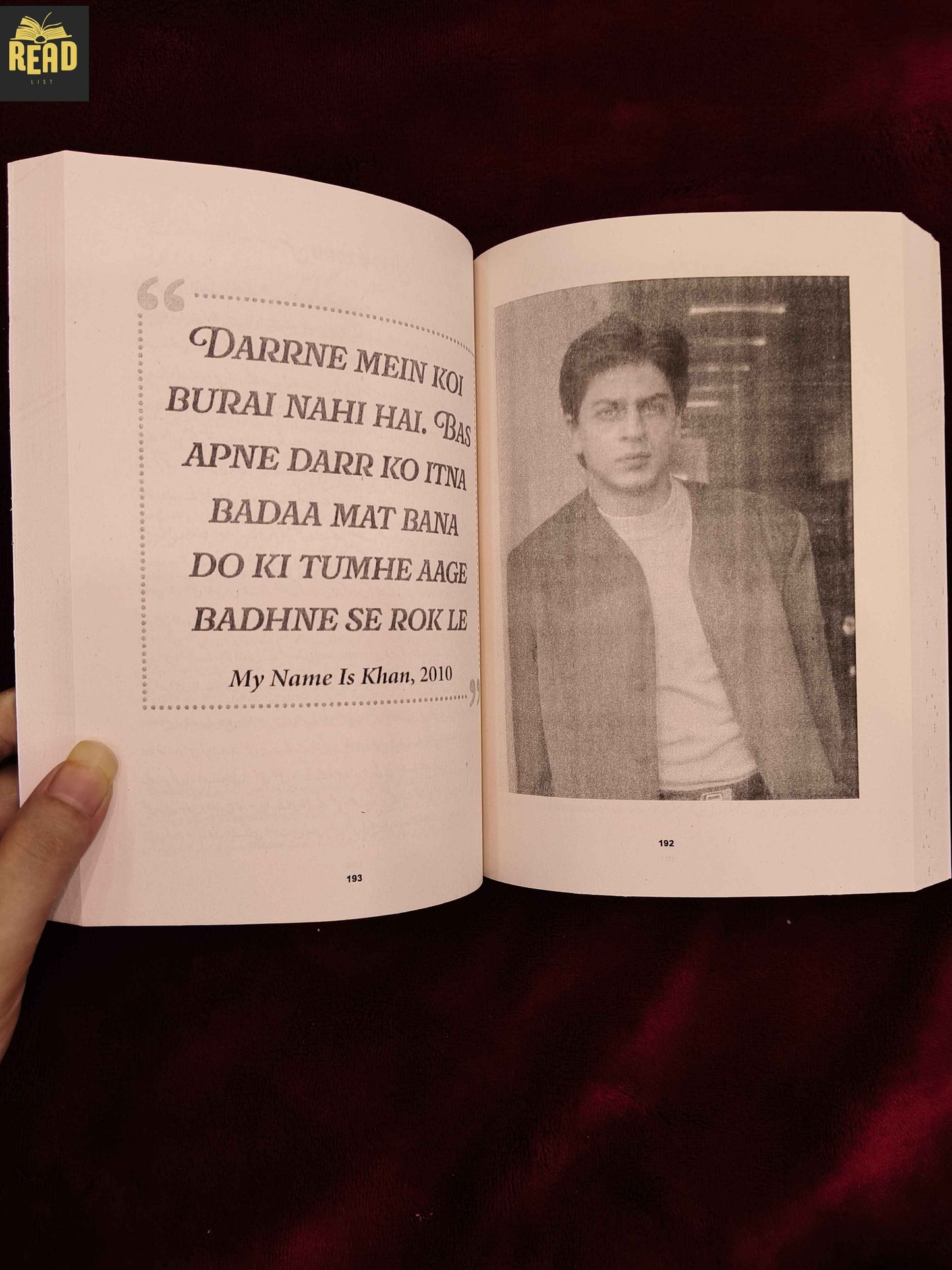 Shah Rukh Khan Legend Icon Star Urdu book by Mohar Basu inside pages