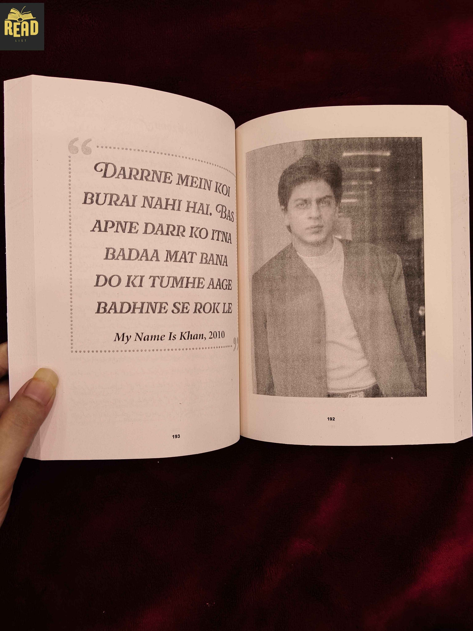 Shah Rukh Khan Legend Icon Star Urdu book by Mohar Basu inside pages