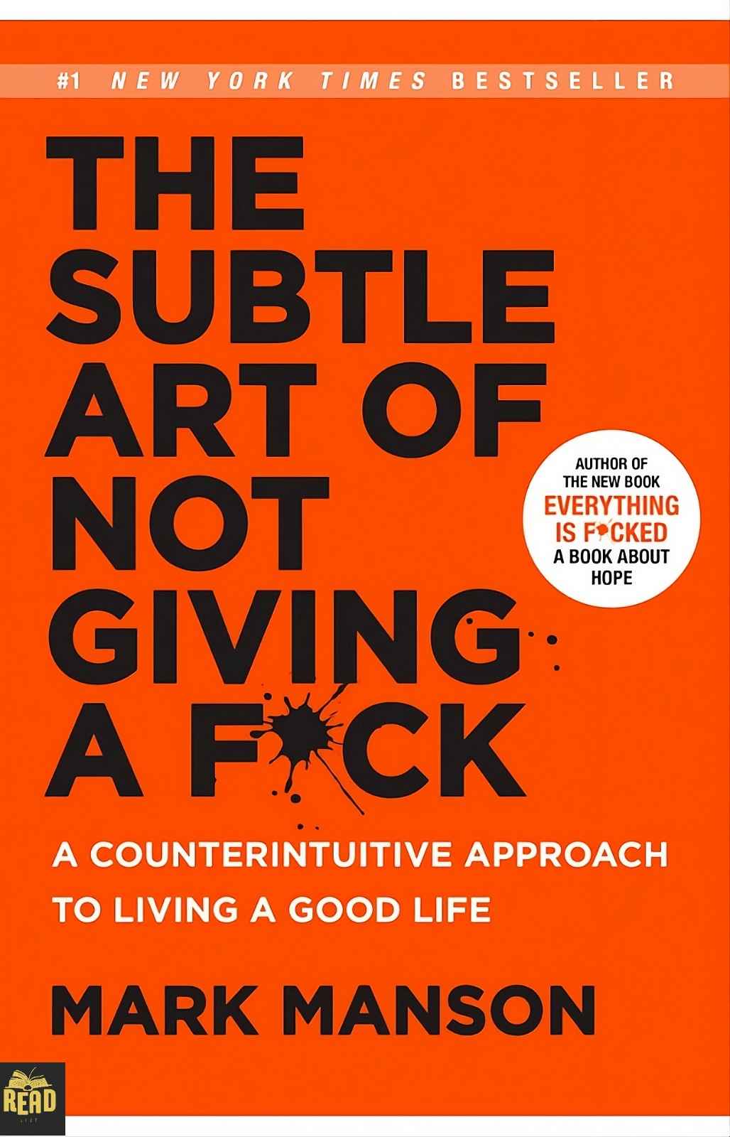 The Subtle Art of Not Giving a F*ck by Mark Manson English book front cover