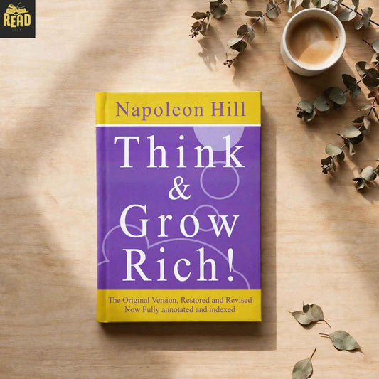 Think and Grow Rich by Napoleon Hill English book front cover