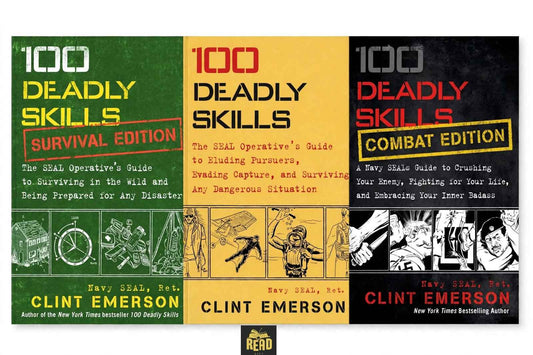 100 Deadly Skills complete 3 book set by Clint Emerson English books