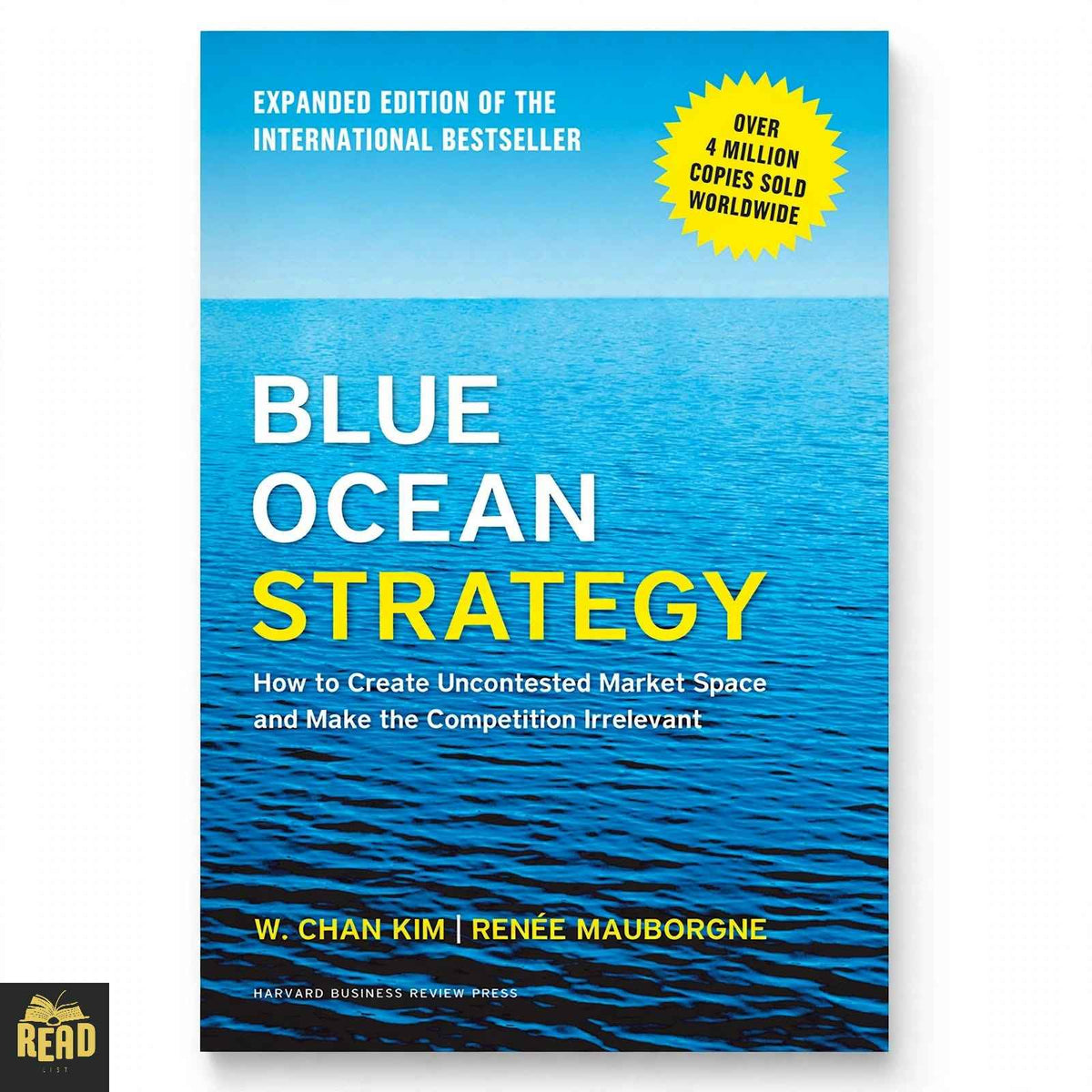 Blue Ocean Strategy English book by W Chan Kim and Renee Mauborgne front cover